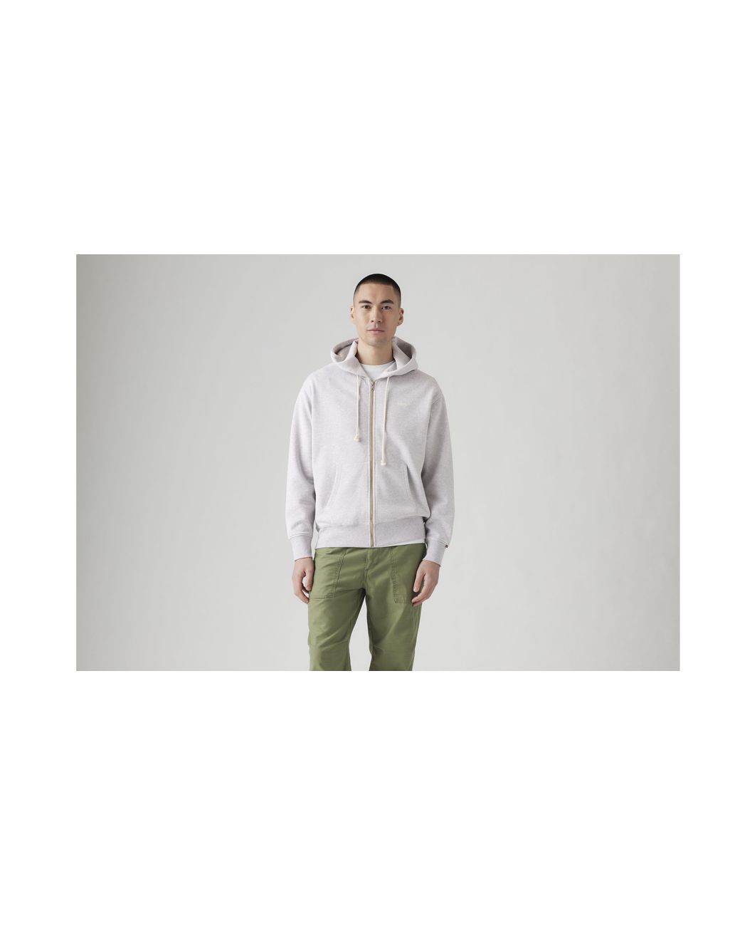 Levi's Authentic Sweatshirt Met Ritssluiting in het Gray voor heren