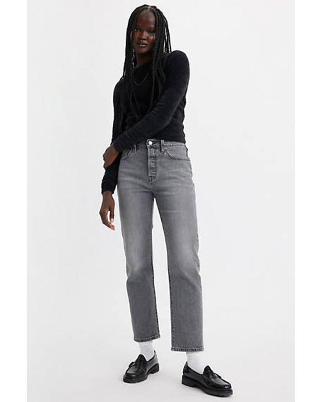 Levi s 501 Crop Jeans in Black Lyst UK