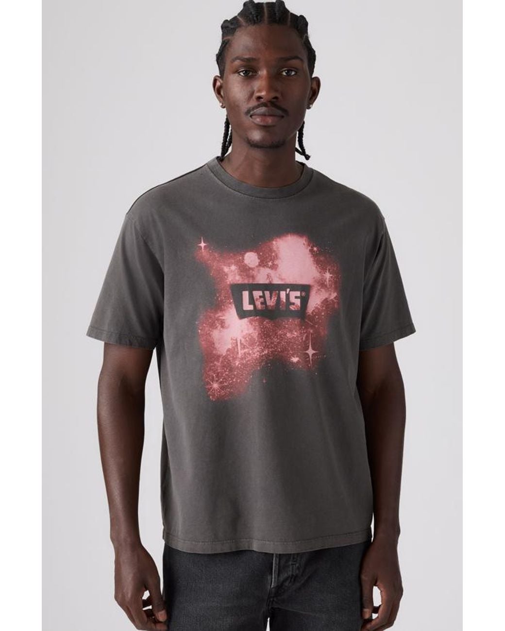 Levi's Gray Graphic Vintage Fit Tee for men