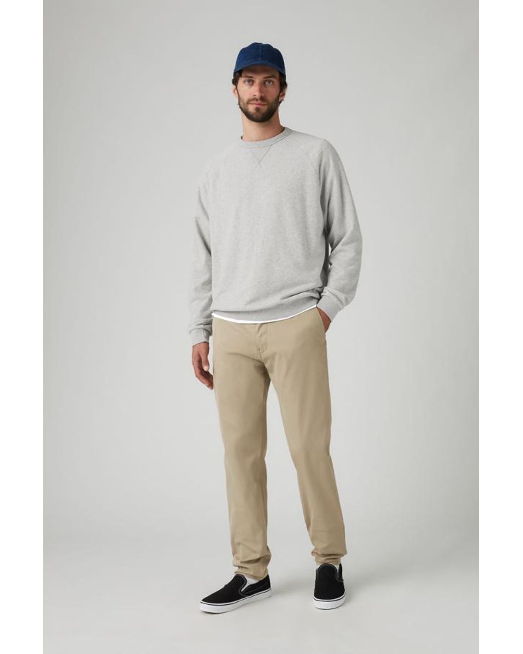 Levi's Gray Xx Chino Standard Taper Tech+ Pants for men