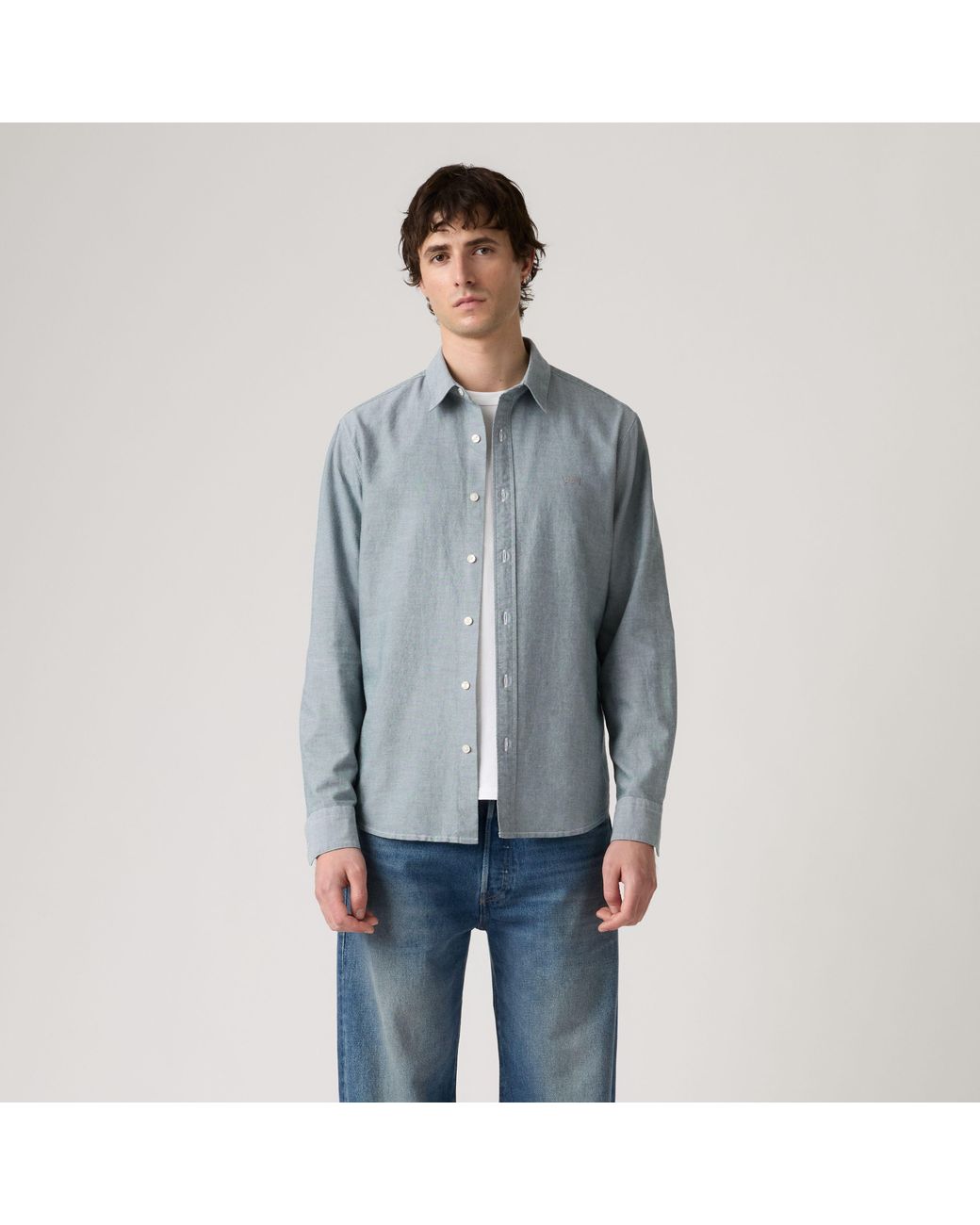 Levi's Battery Housemark Standard Overhemd in het Gray voor heren