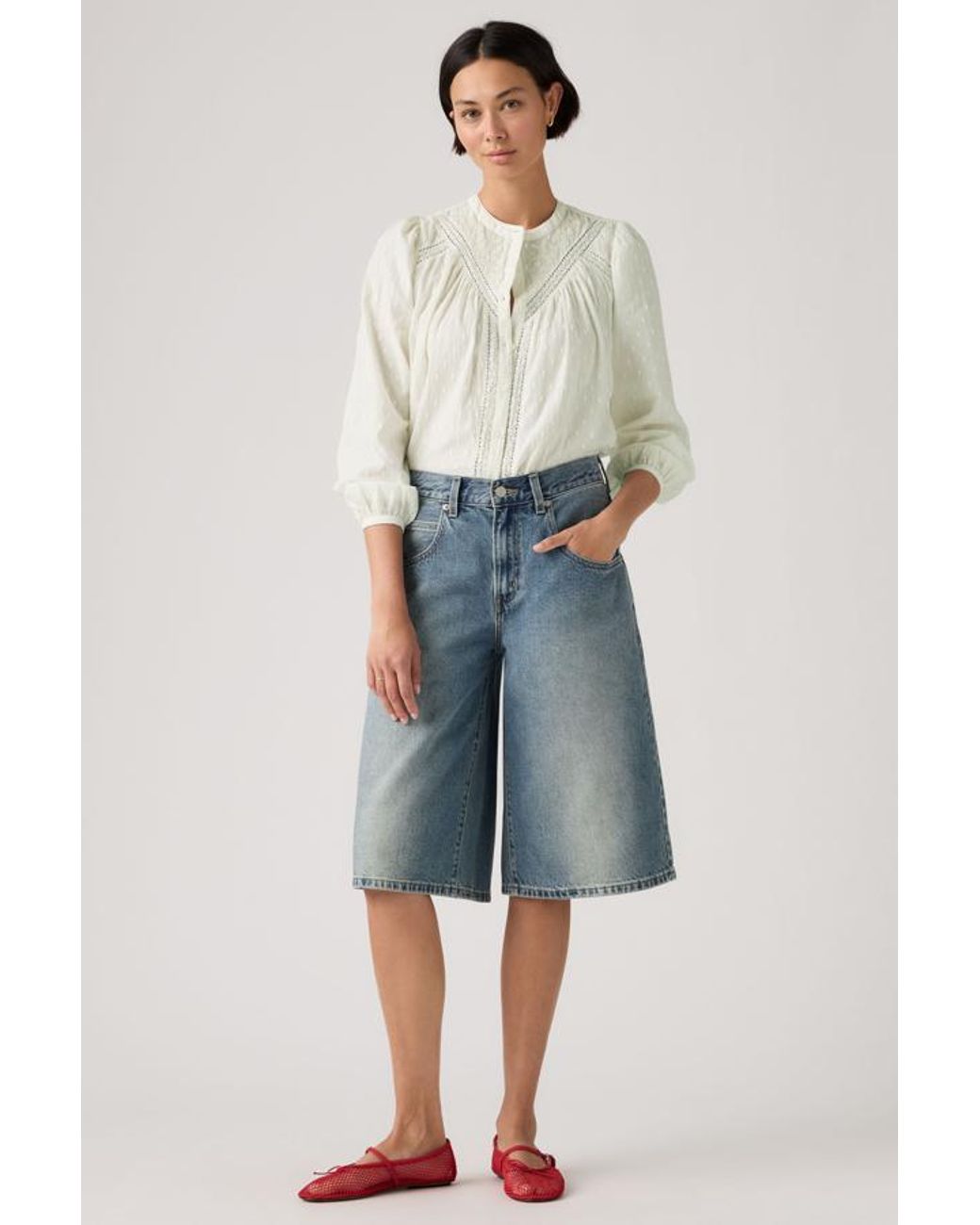 Levi's Blue Super Baggy Jorts