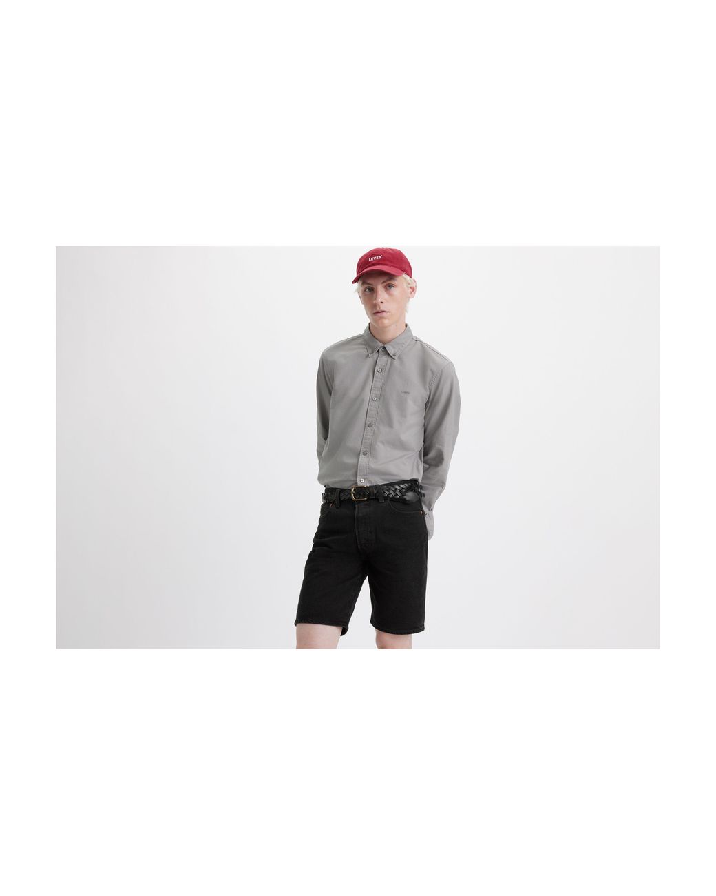 Black levi cheap button down shirt
