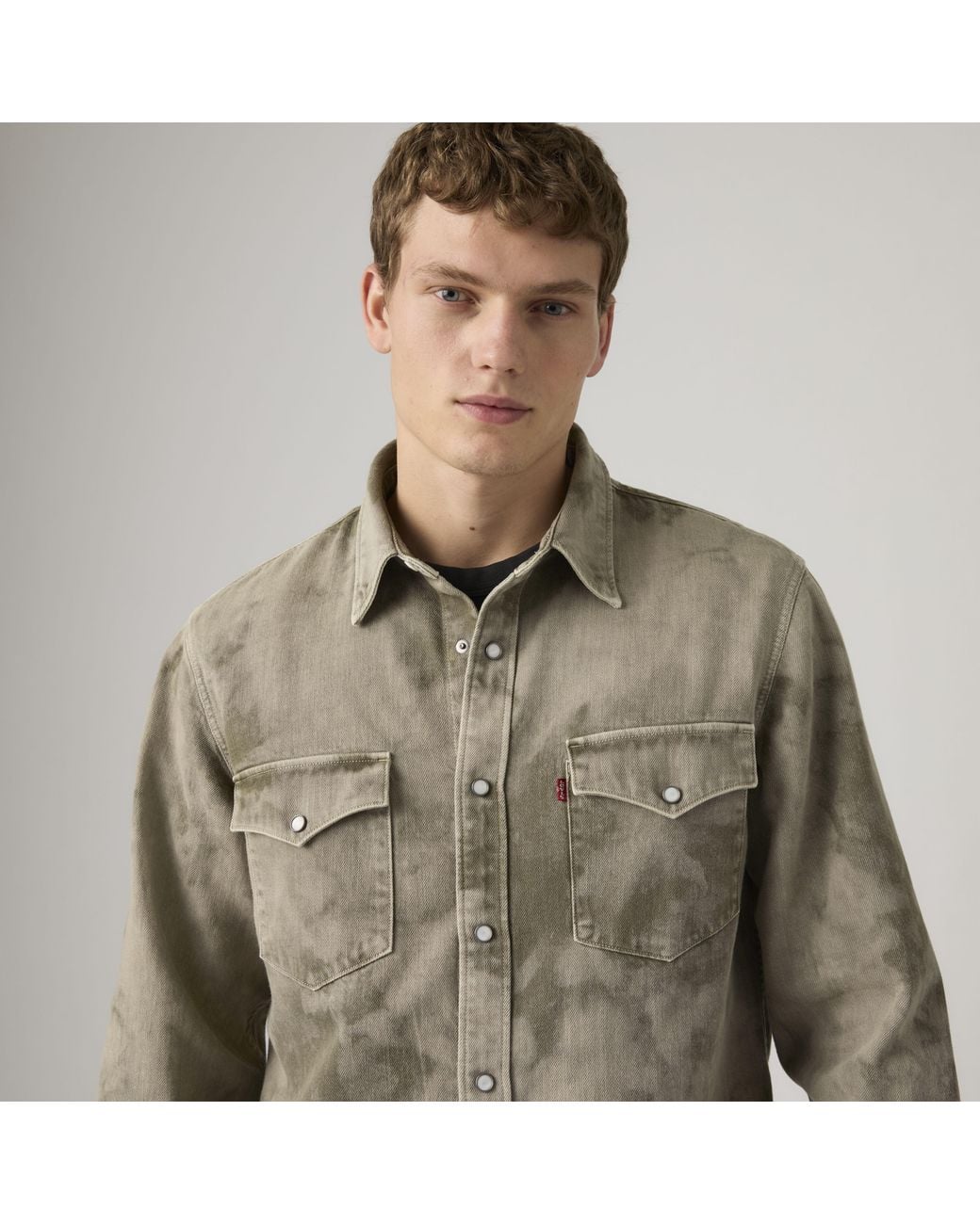 Levi's Natural Relaxed Fit Western Shirt for men