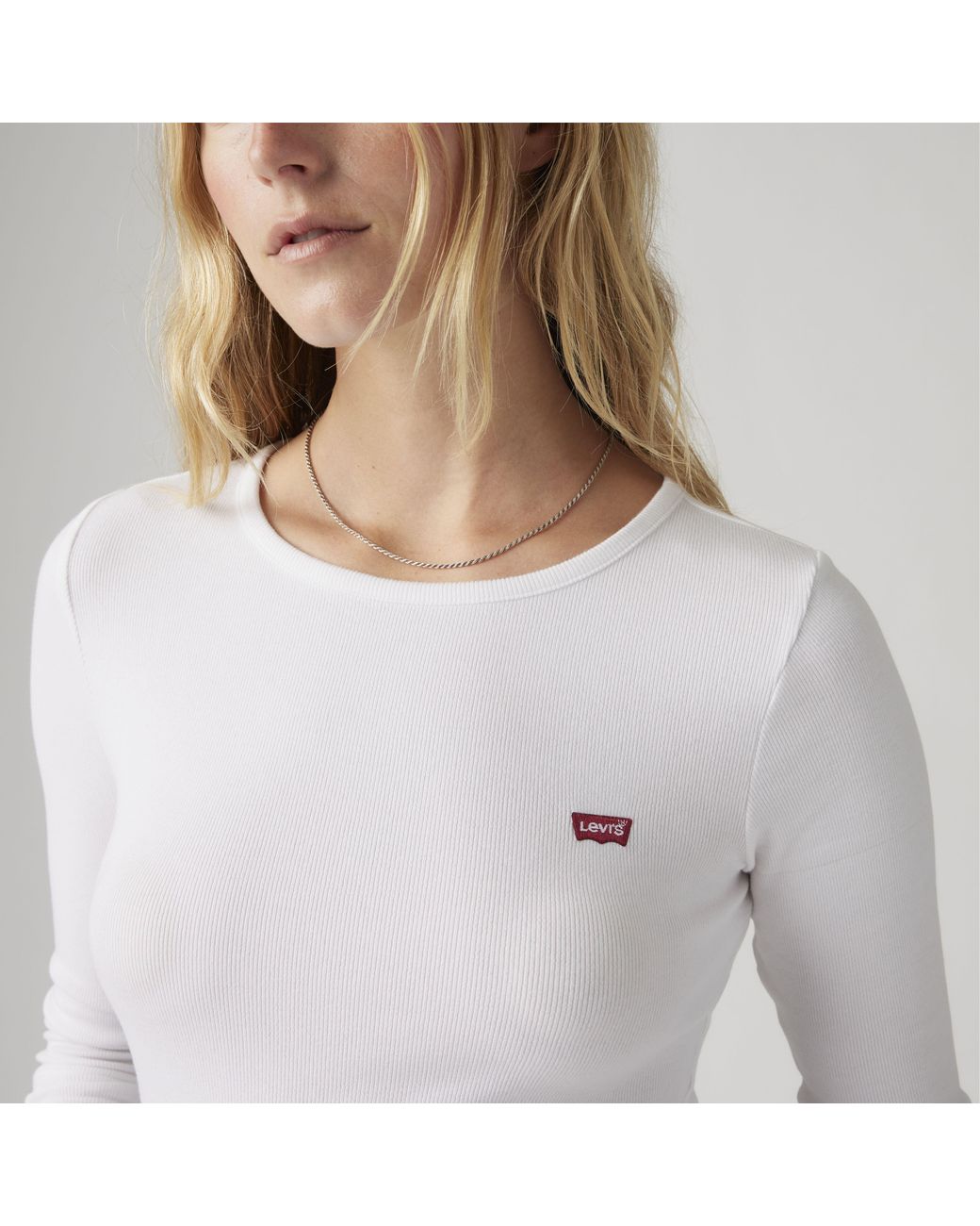Levi's White Hayes Ls Tee