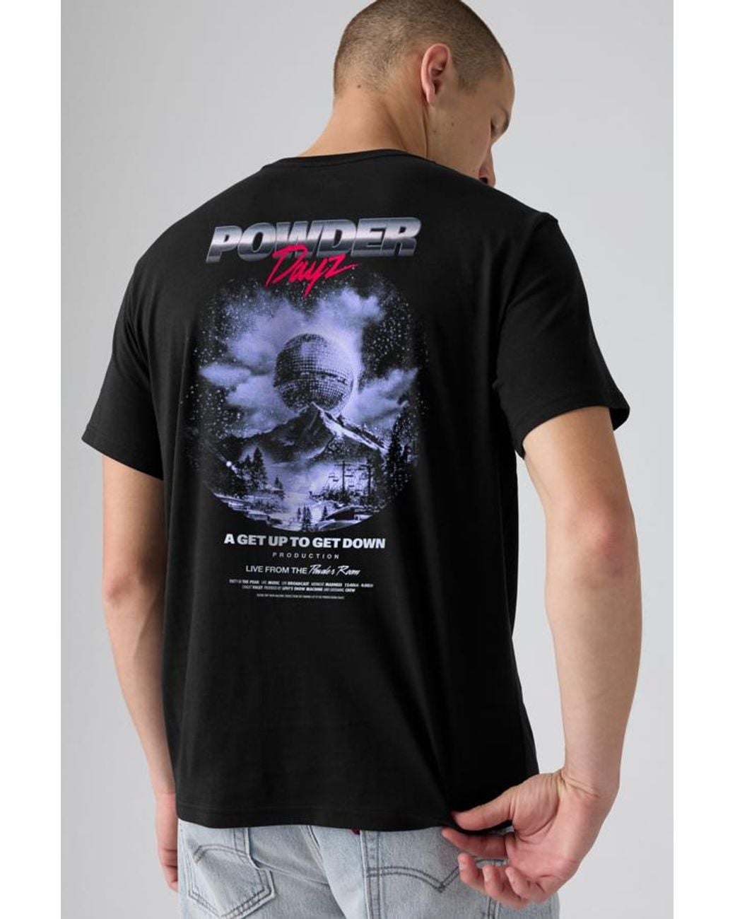Levi's Black Relaxed Fit Graphic Tee for men