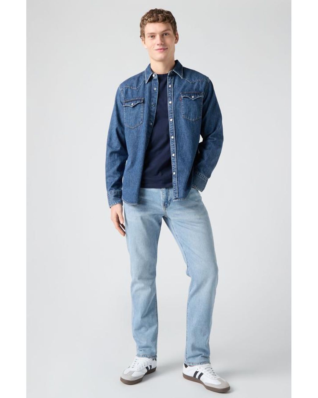 Levi's Blue 502 Taper Jeans for men