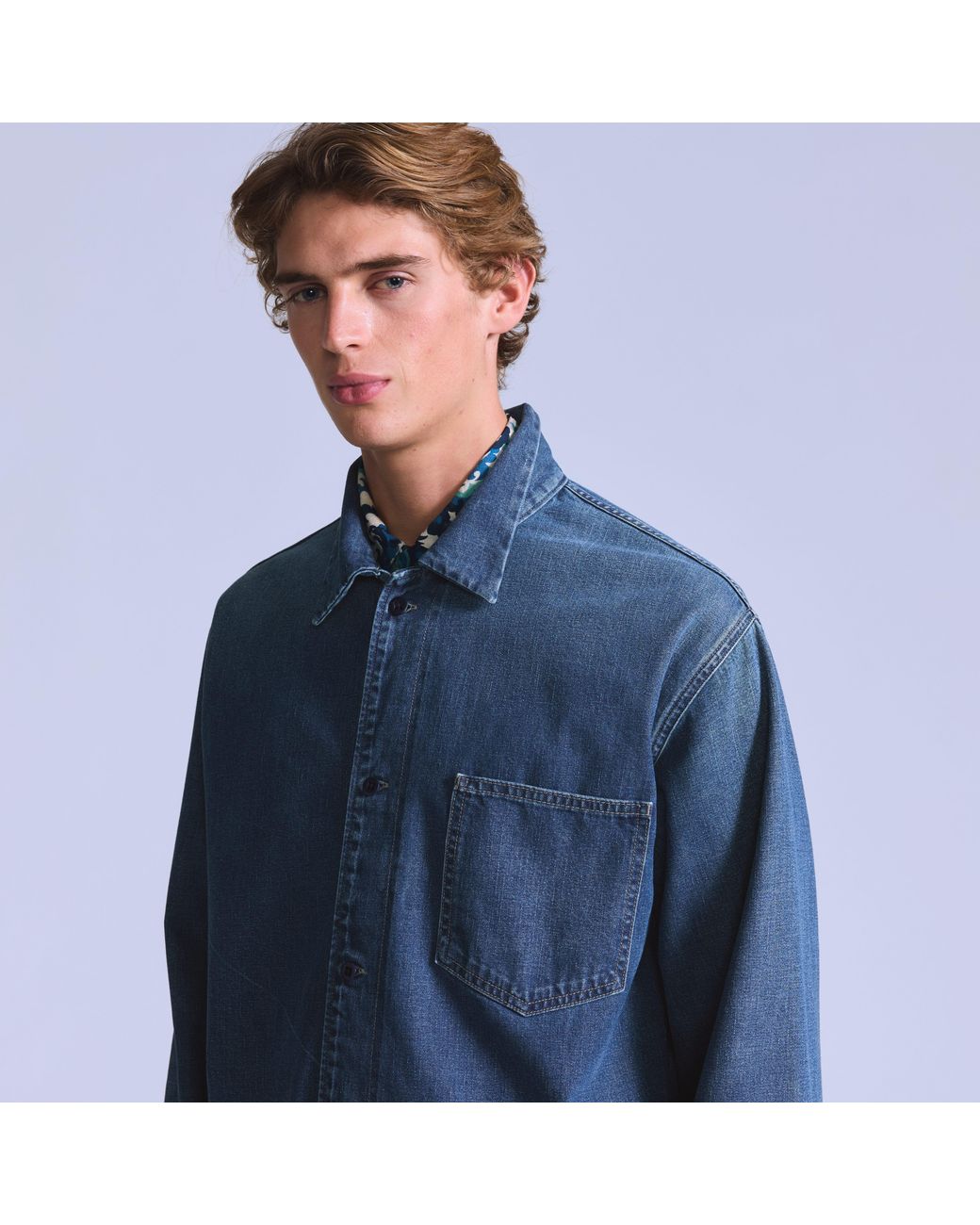 Levi's Work Shacket in het Blue voor heren