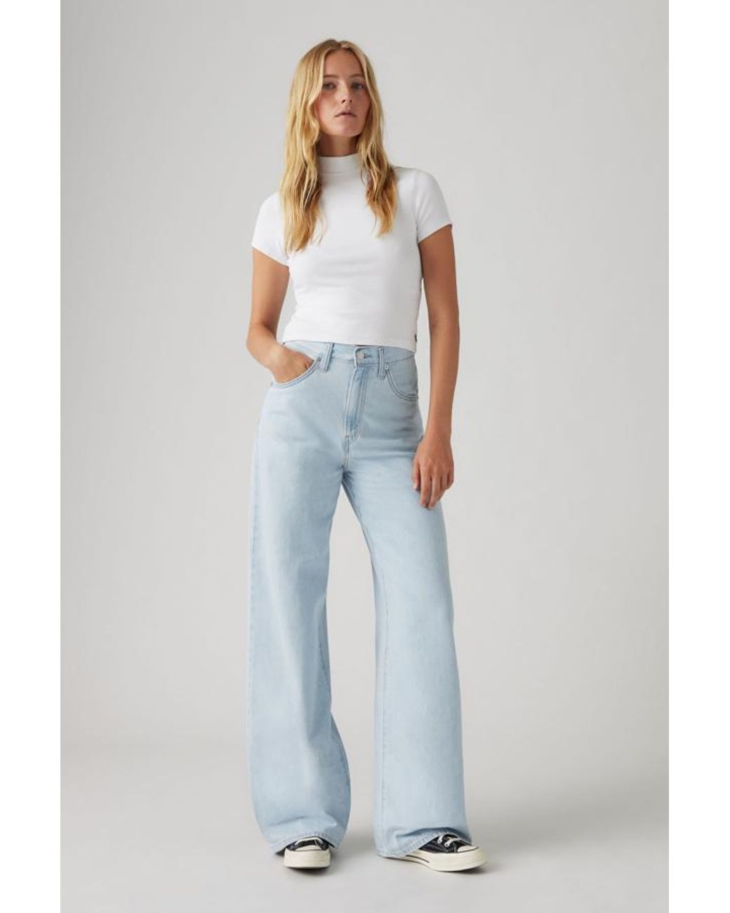 Levi's Blue Cinch Baggy Jeans