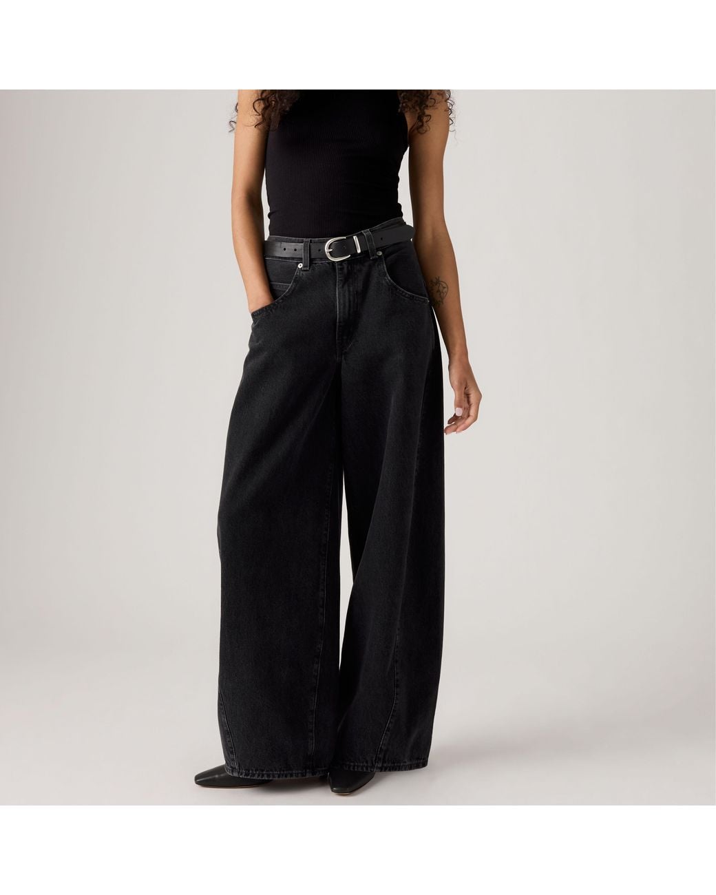 Levi's Black Super Baggy Barrel Jeans