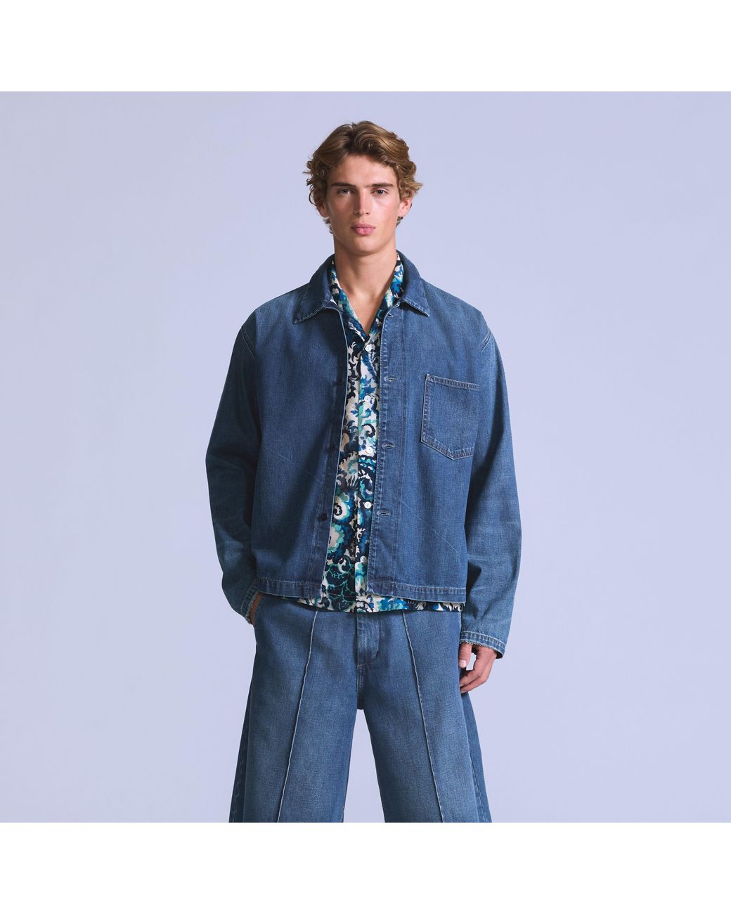 Levi's Work Shacket in het Blue voor heren
