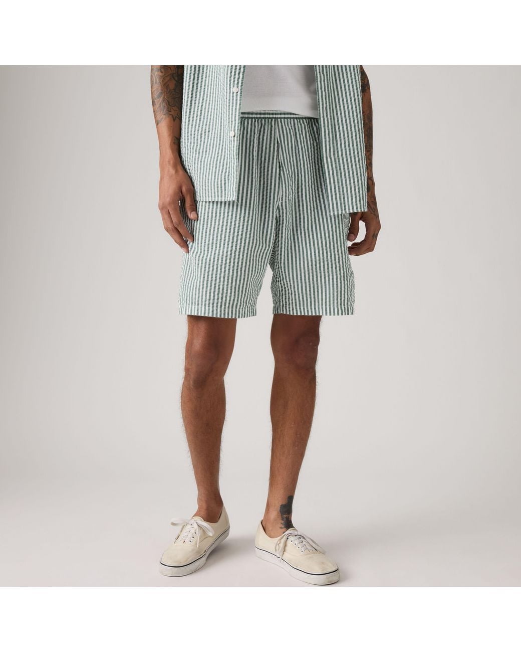 Levi's Gray Boxer Lightweight Shorts for men