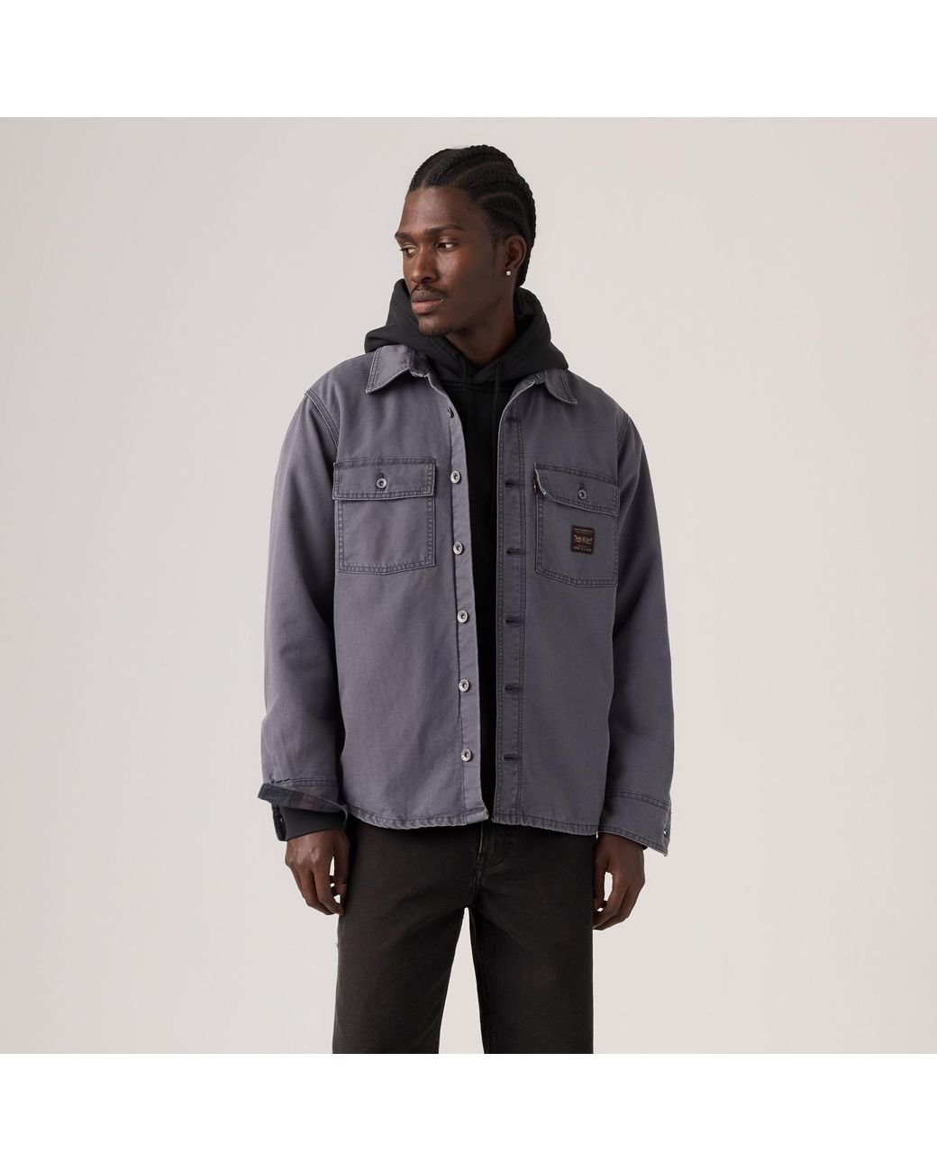 Levi's Mission Overshirt in het Gray voor heren