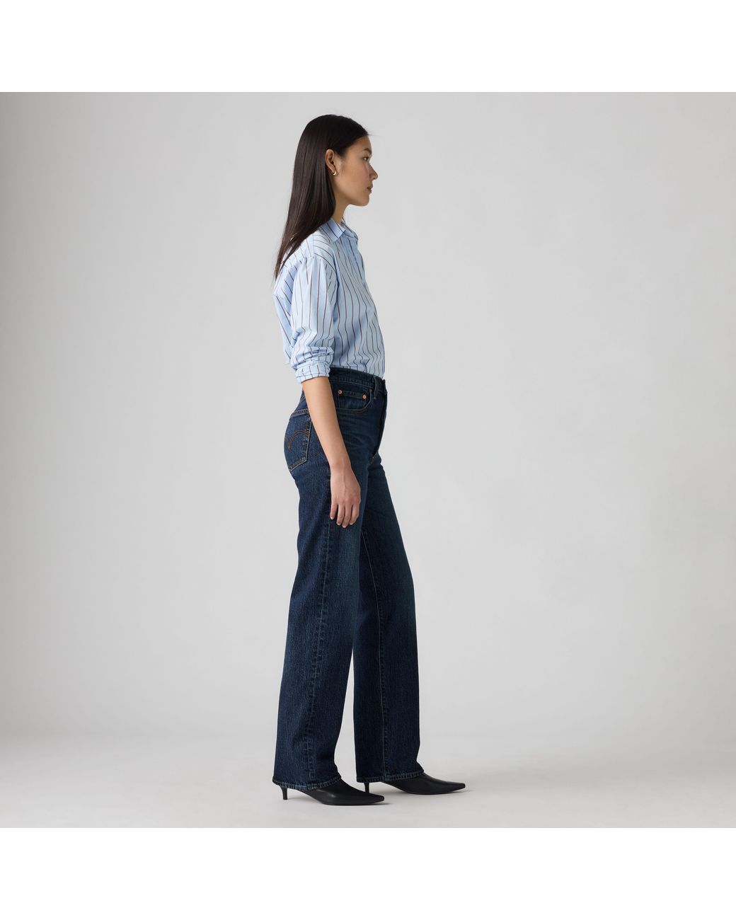 Levi's Ribcage Full Length Jeans in het Blue