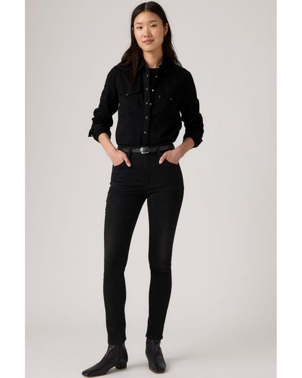 Levi's Black 721 High Rise Skinny Jeans