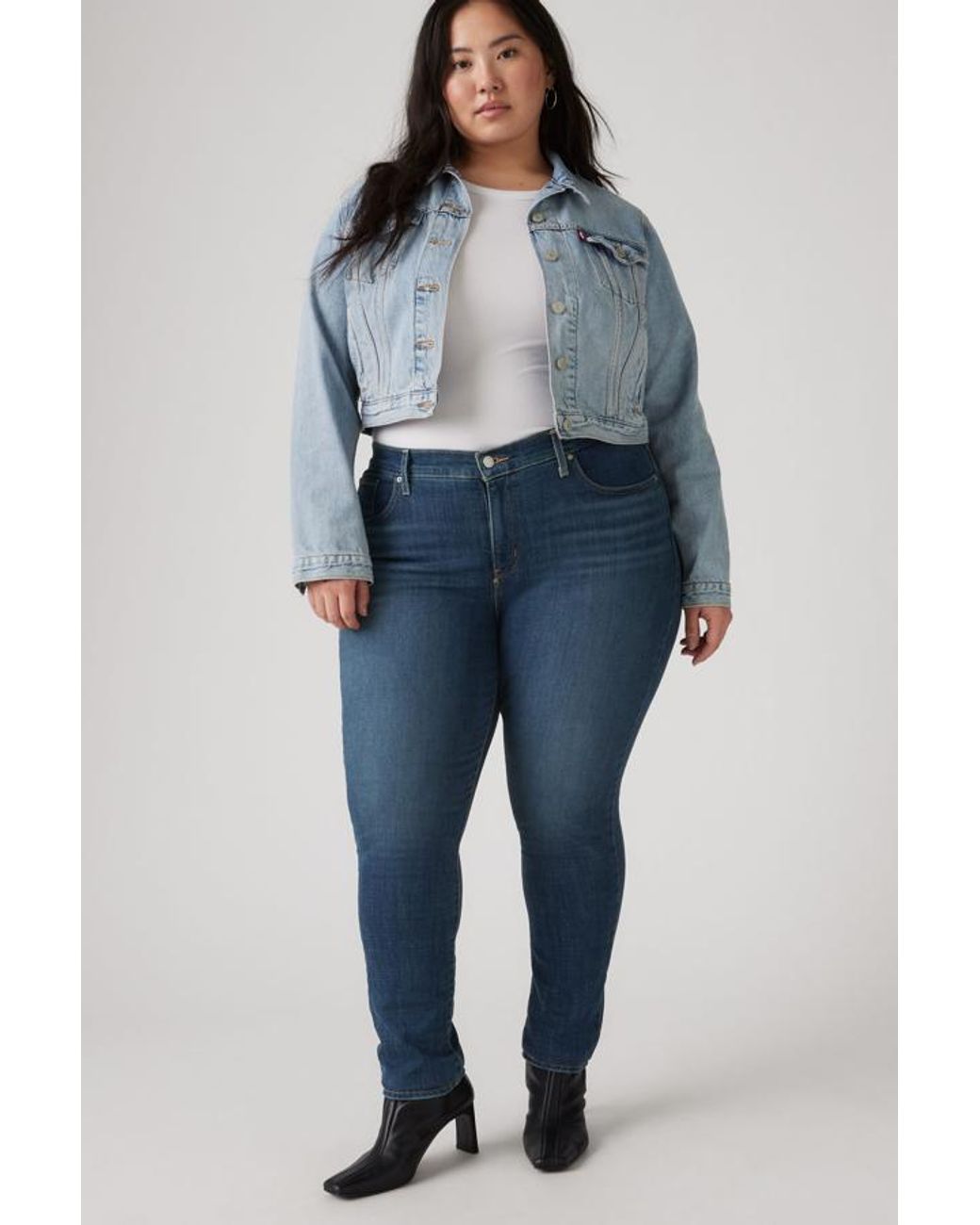 Levi's Blue 311 Shaping Skinny Jeans (Plus Size)