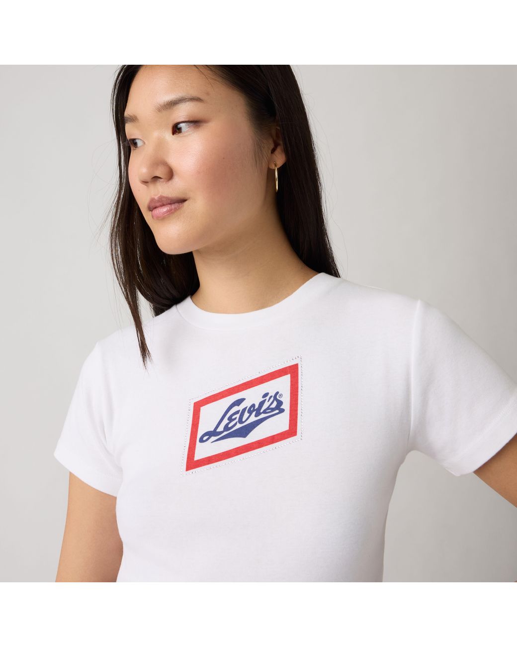 Levi's White Graphic Essential Sporty Tee