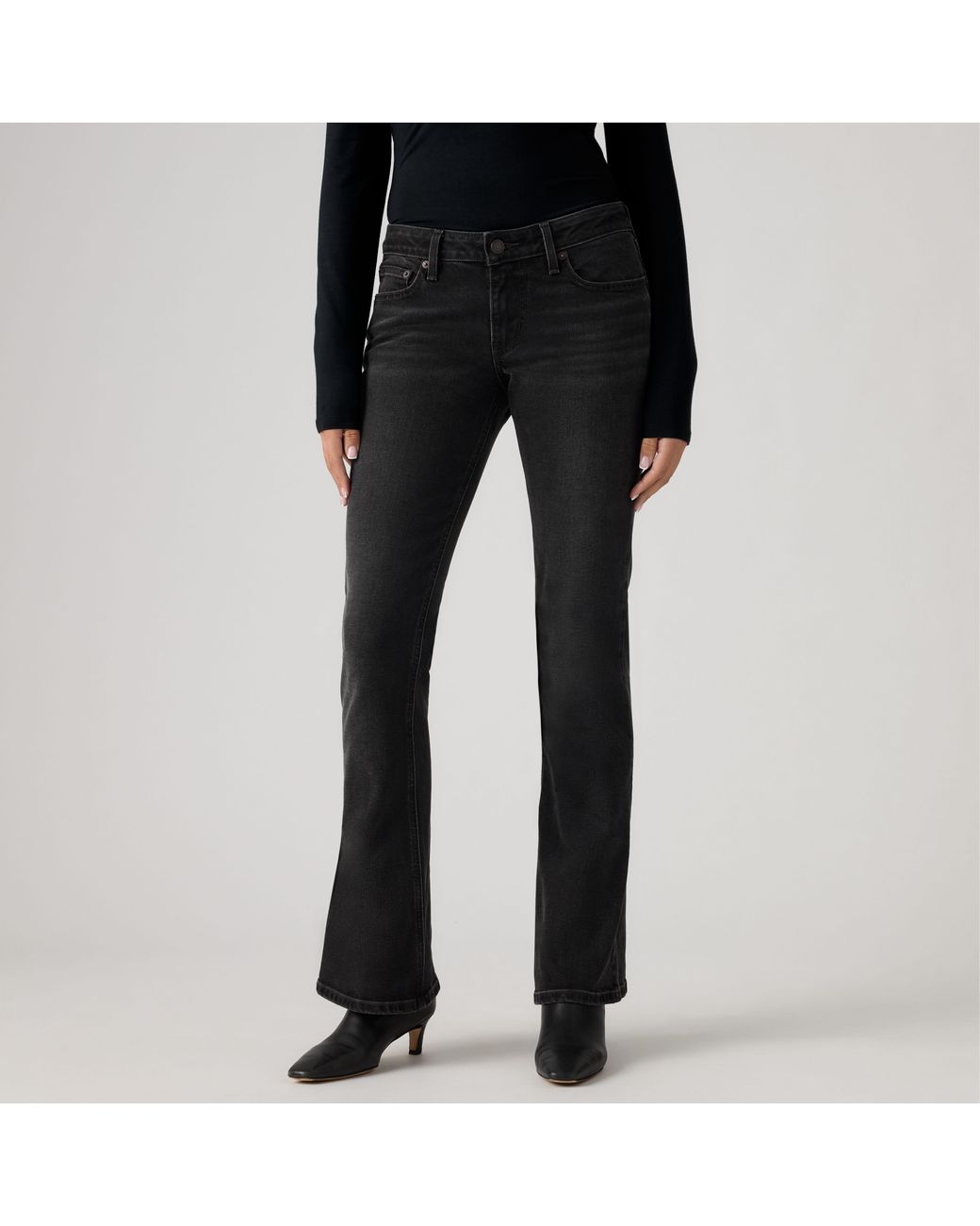 Levi's Black Low Slim Boot Jeans