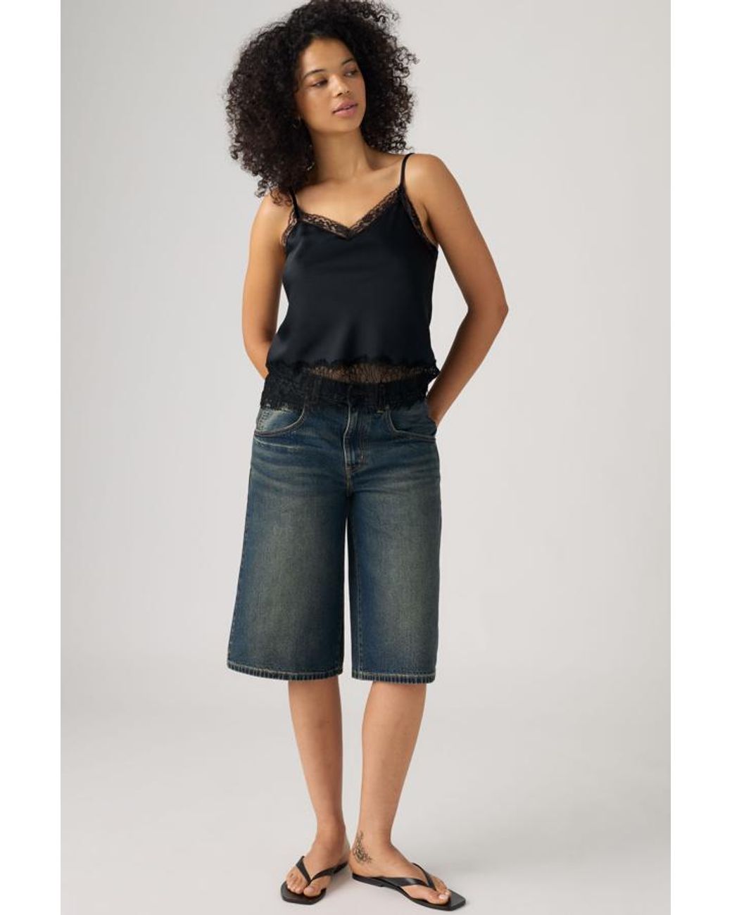 Levi's Blue Super Baggy Jorts