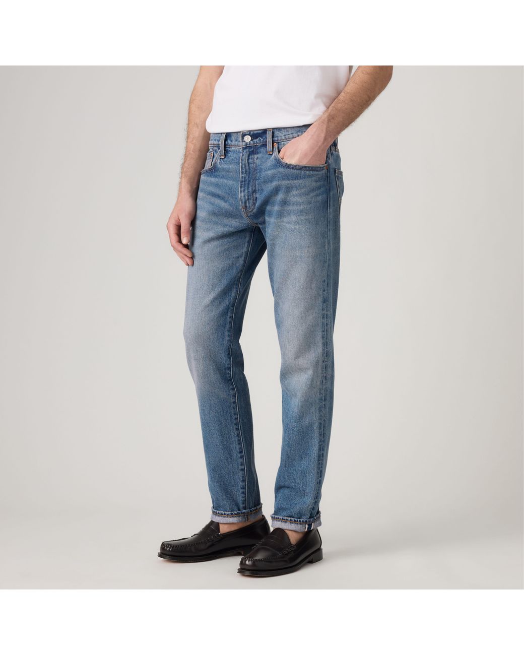 Levi's Blue 502 Taper Jeans for men