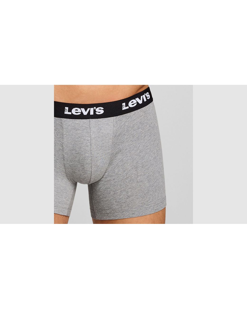 Levi's Gray Basic Boxer Brief 2 Pack for men
