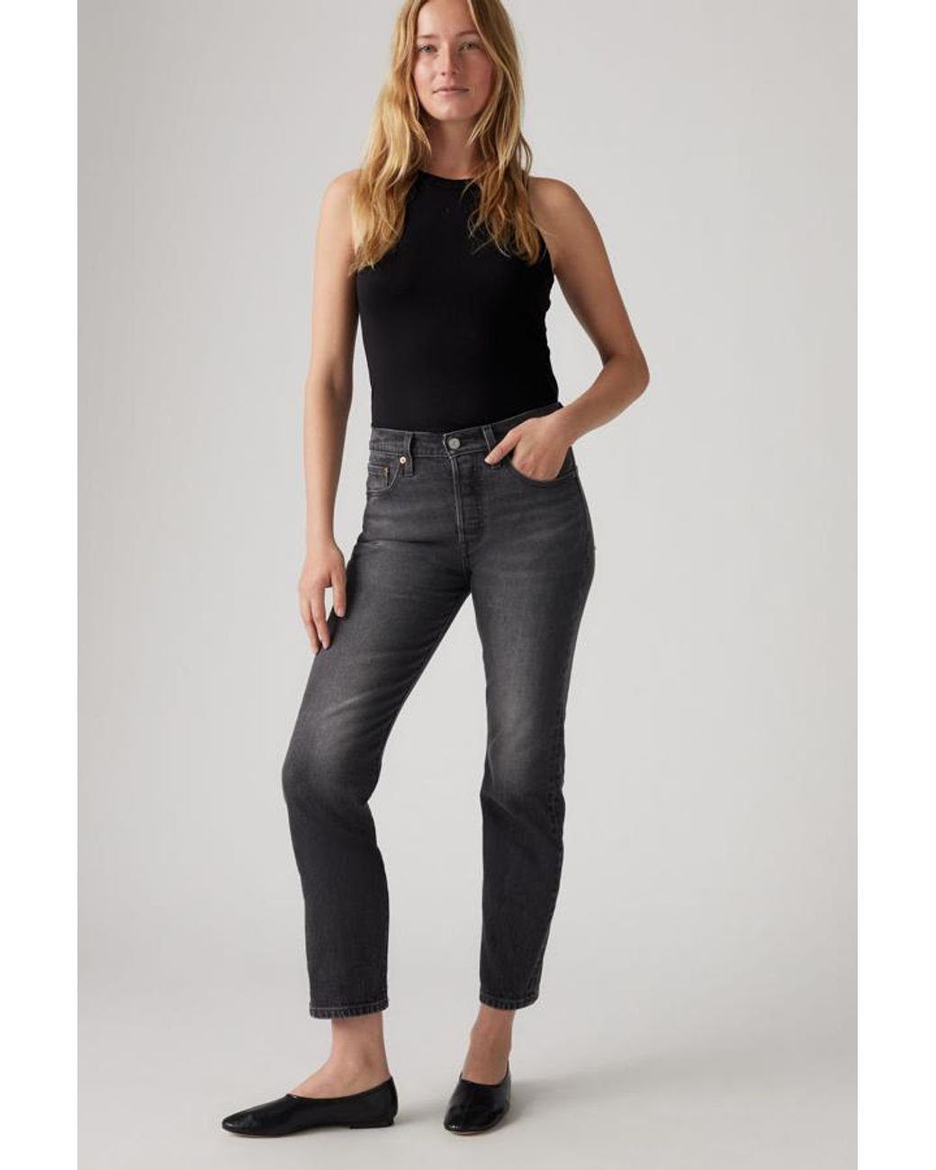 Levi's Red 501 Crop Jeans