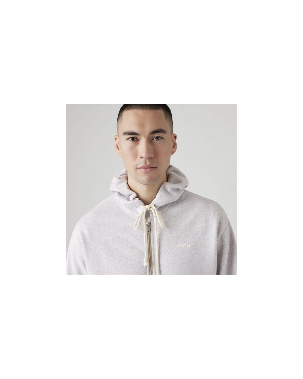 Levi's Authentic Sweatshirt Met Ritssluiting in het Gray voor heren