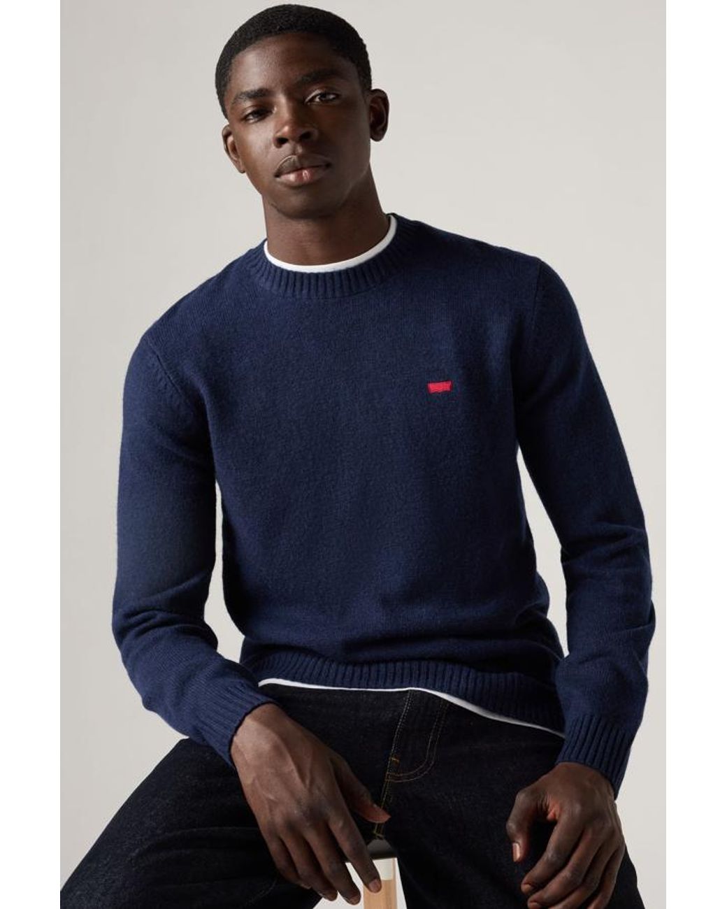 Levi's Blue Original Housemark Sweater for men
