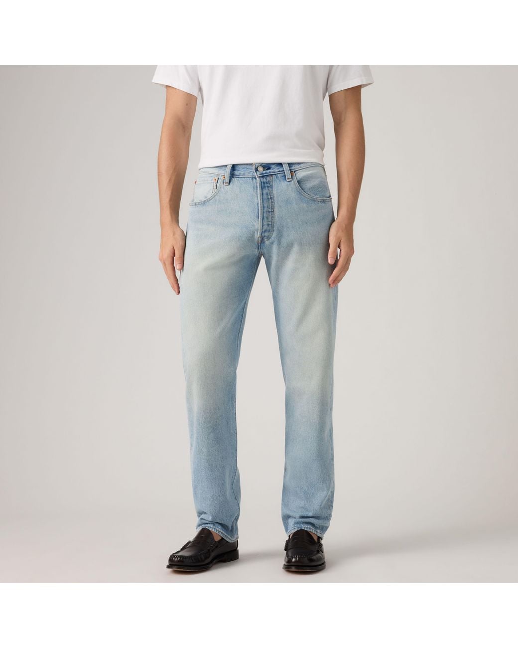 Levi's Blue 501 Relaxed Jeans for men