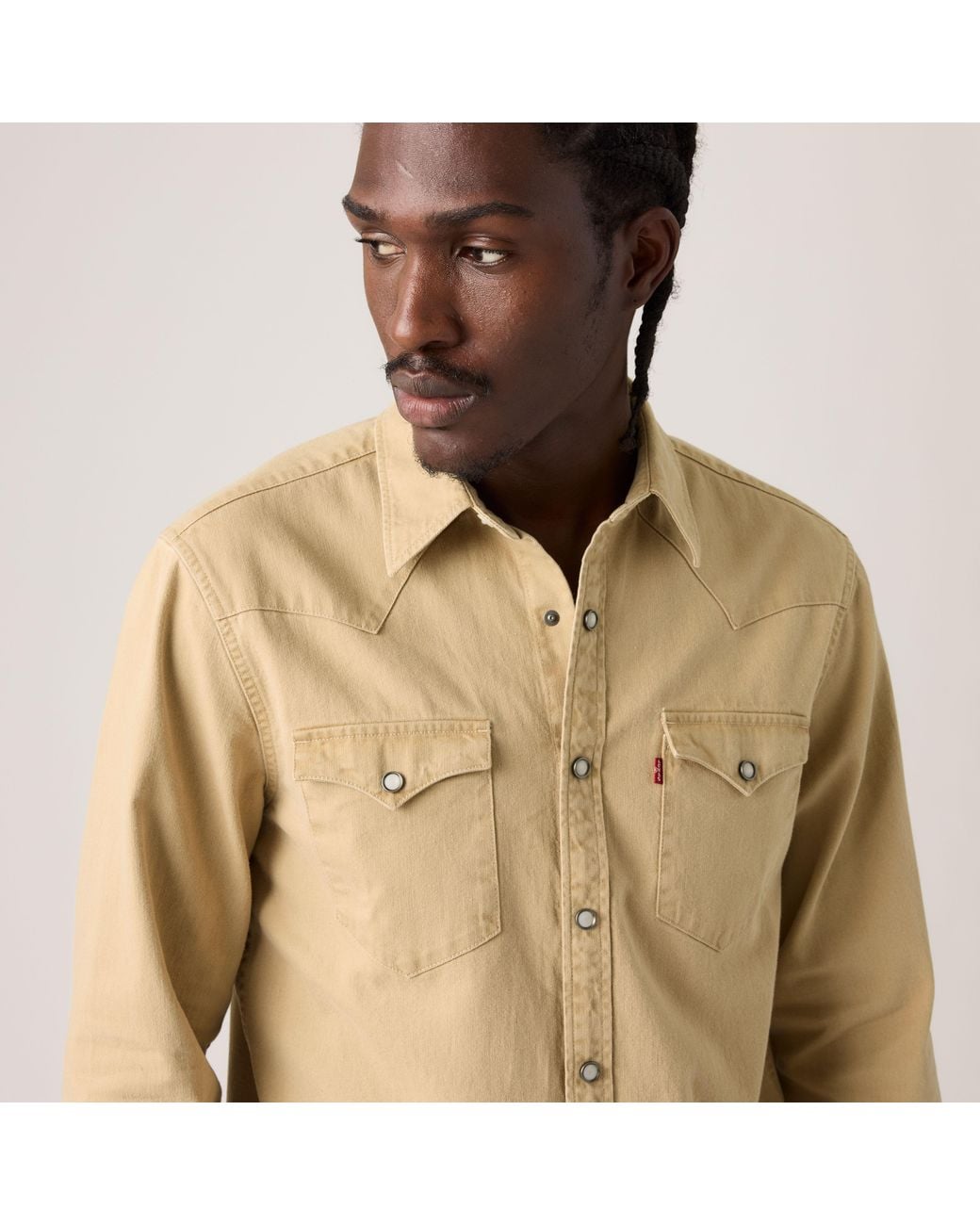 Levi's Natural Barstow Standard Fit Western Shirt for men