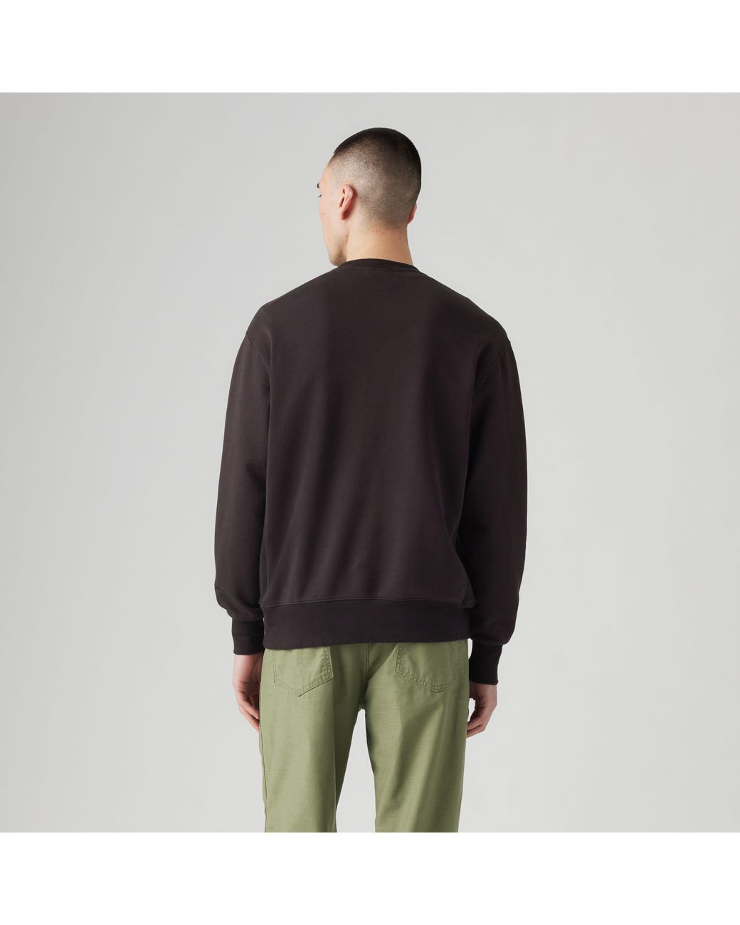 Sudadera De Cuello Redondo Authentic Levi's de hombre de color Black