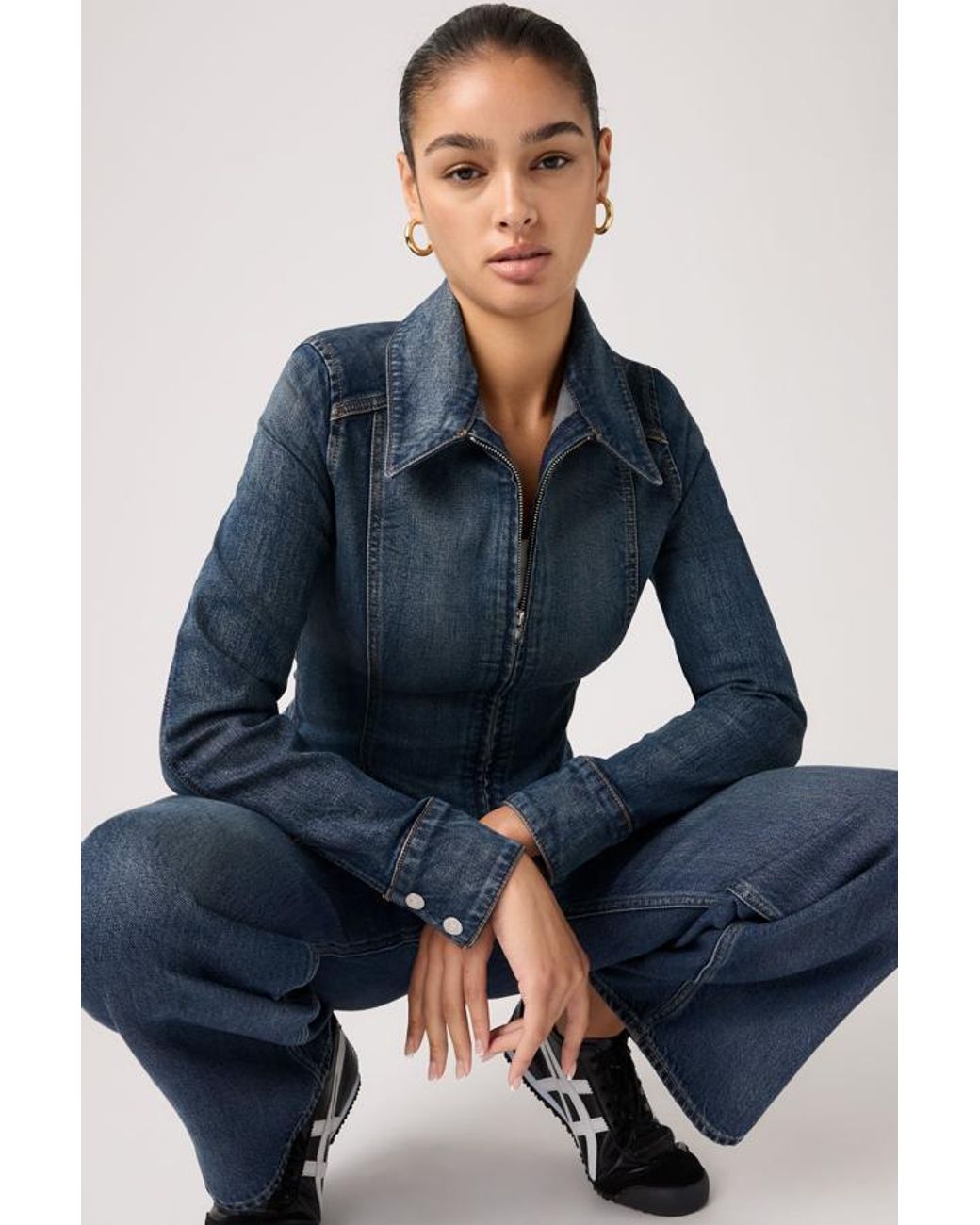 Levi's Blue Stretch Fitted Trucker Jacket