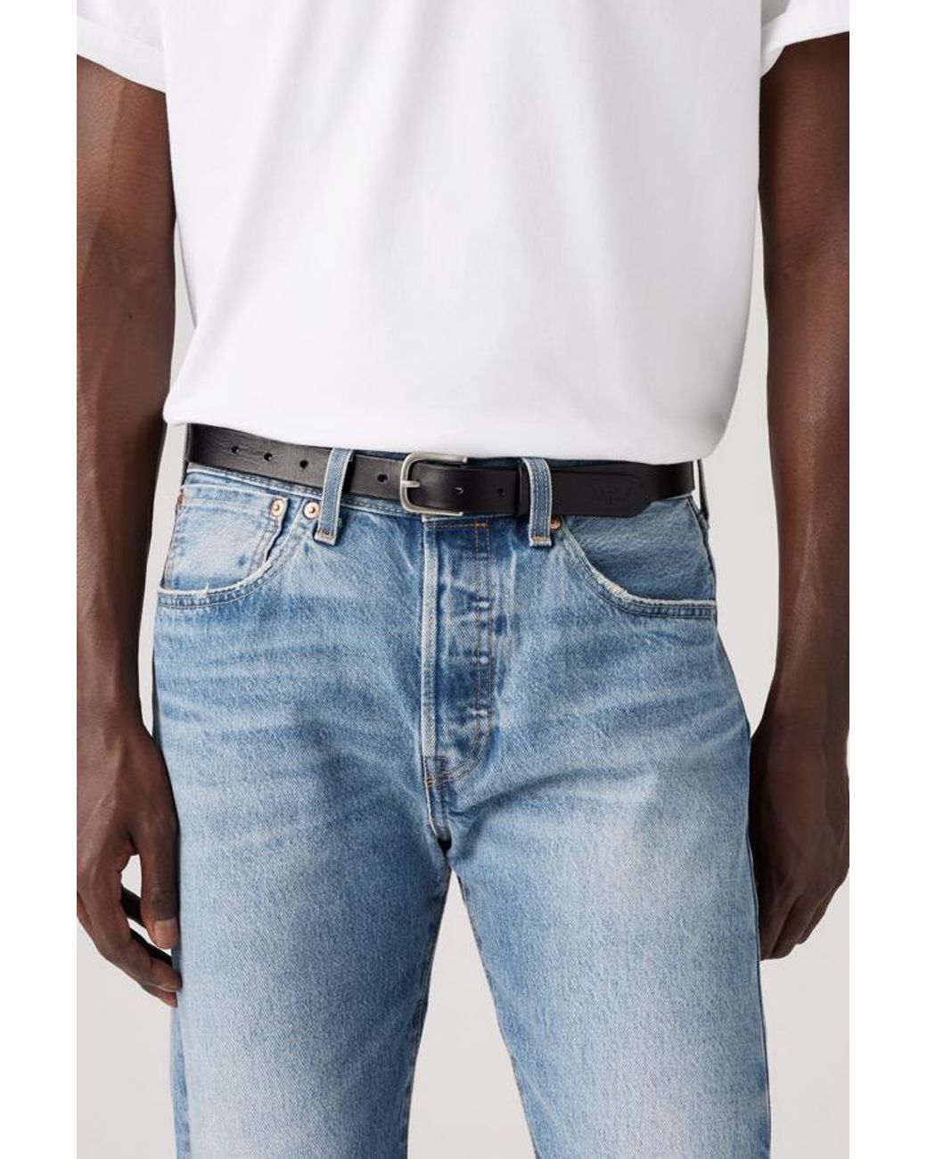 Levi's Black Narrow Belt for men