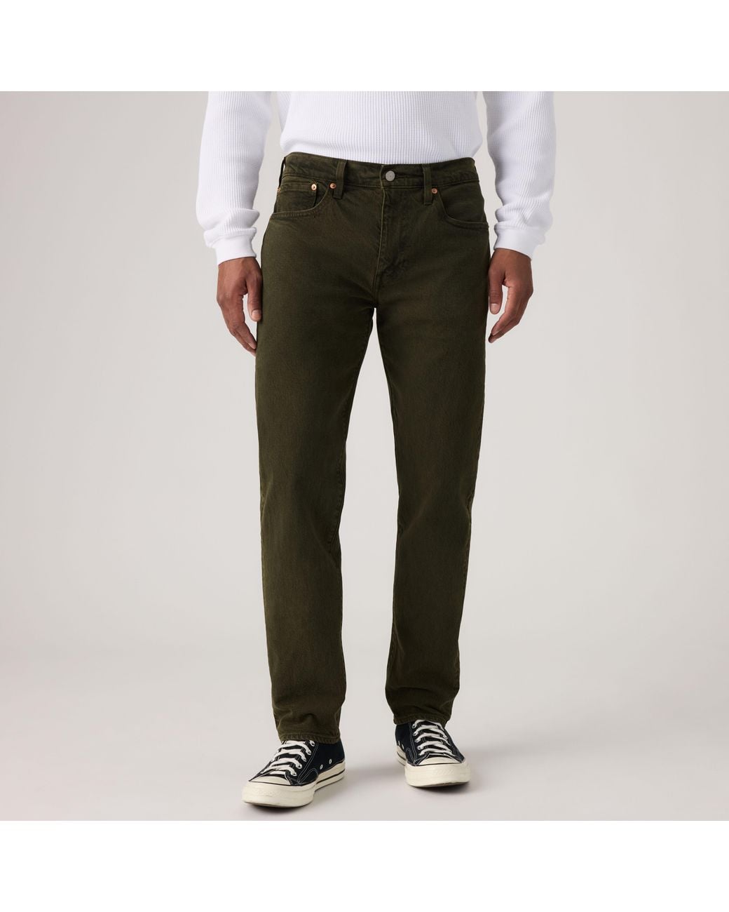 Levi's Black 502 Taper Jeans for men
