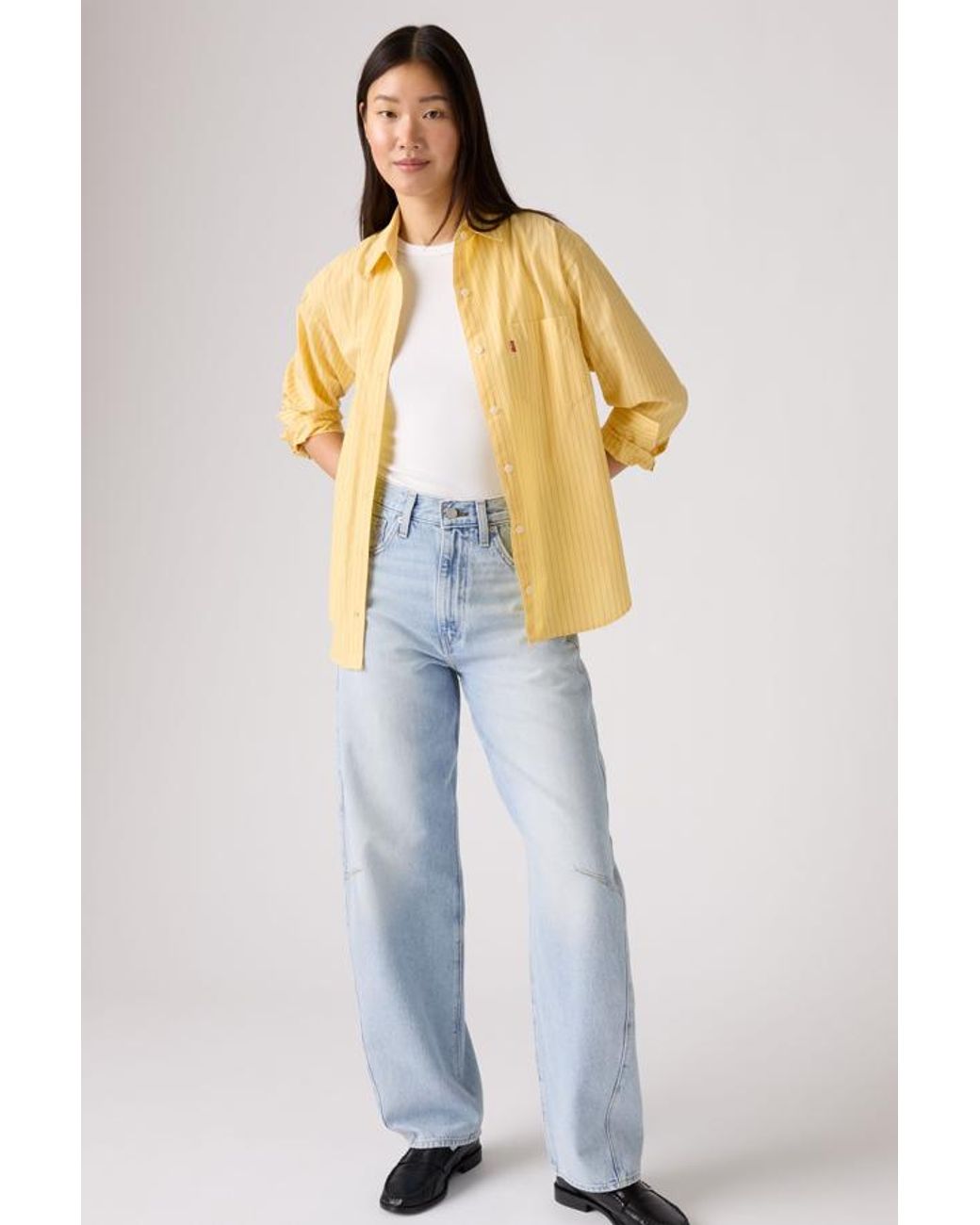 Jeans Barrel Con Cincha Levi's de color Blue