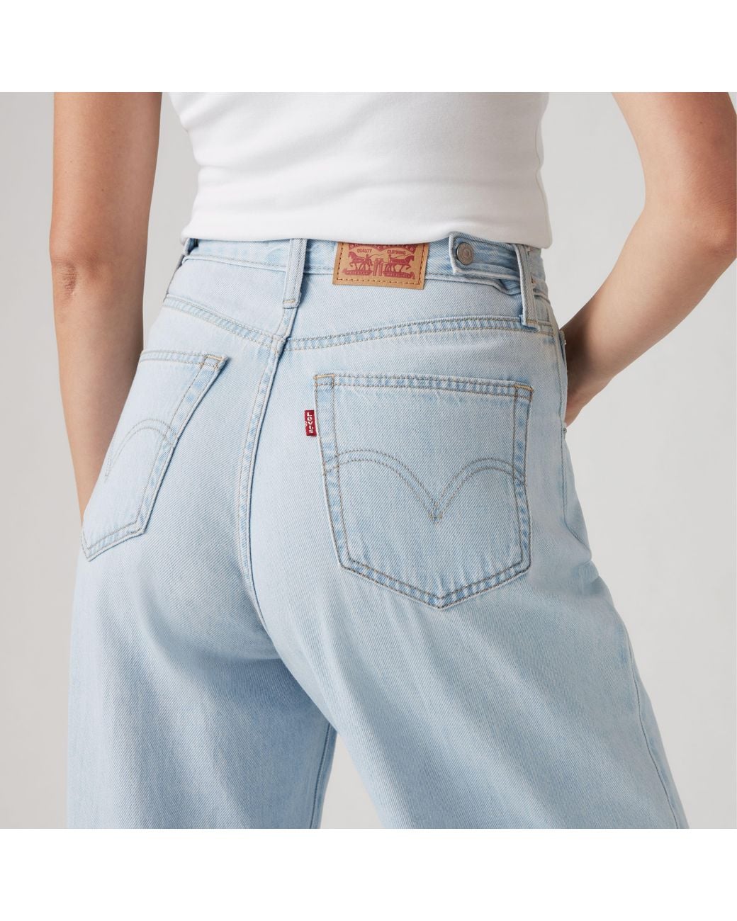 Levi's Blue Cinch Baggy Jeans