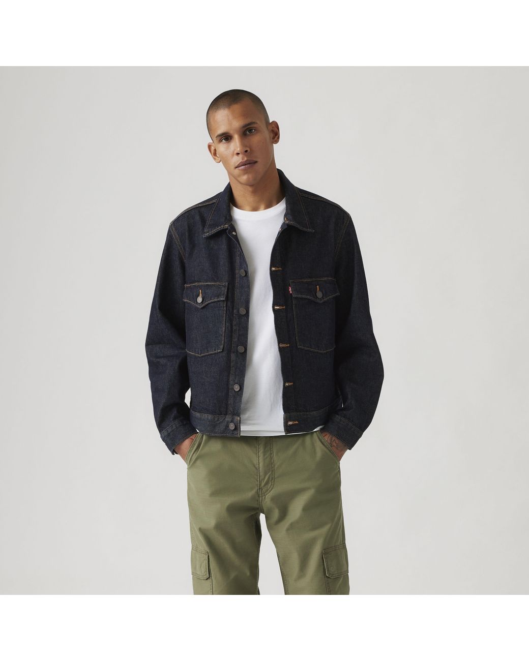 Levi's Blue Embarcadero Station Trucker Jacket for men