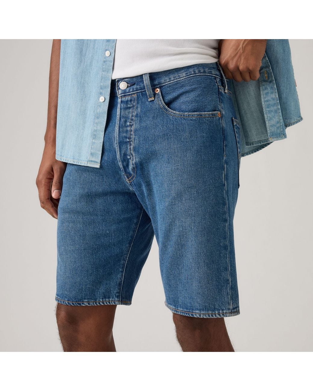 Levi's Blue 501 Original Shorts for men