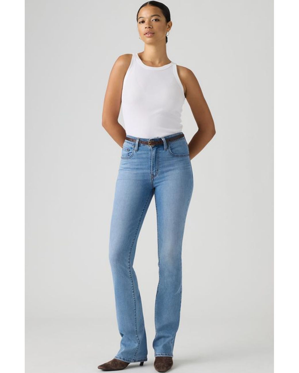 Levi's Blue 725 High Rise Bootcut Jeans