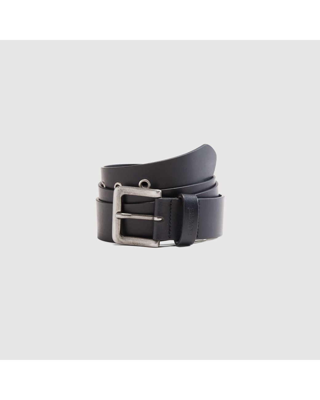 Levi's Black Maverick Eyelet Belt for men