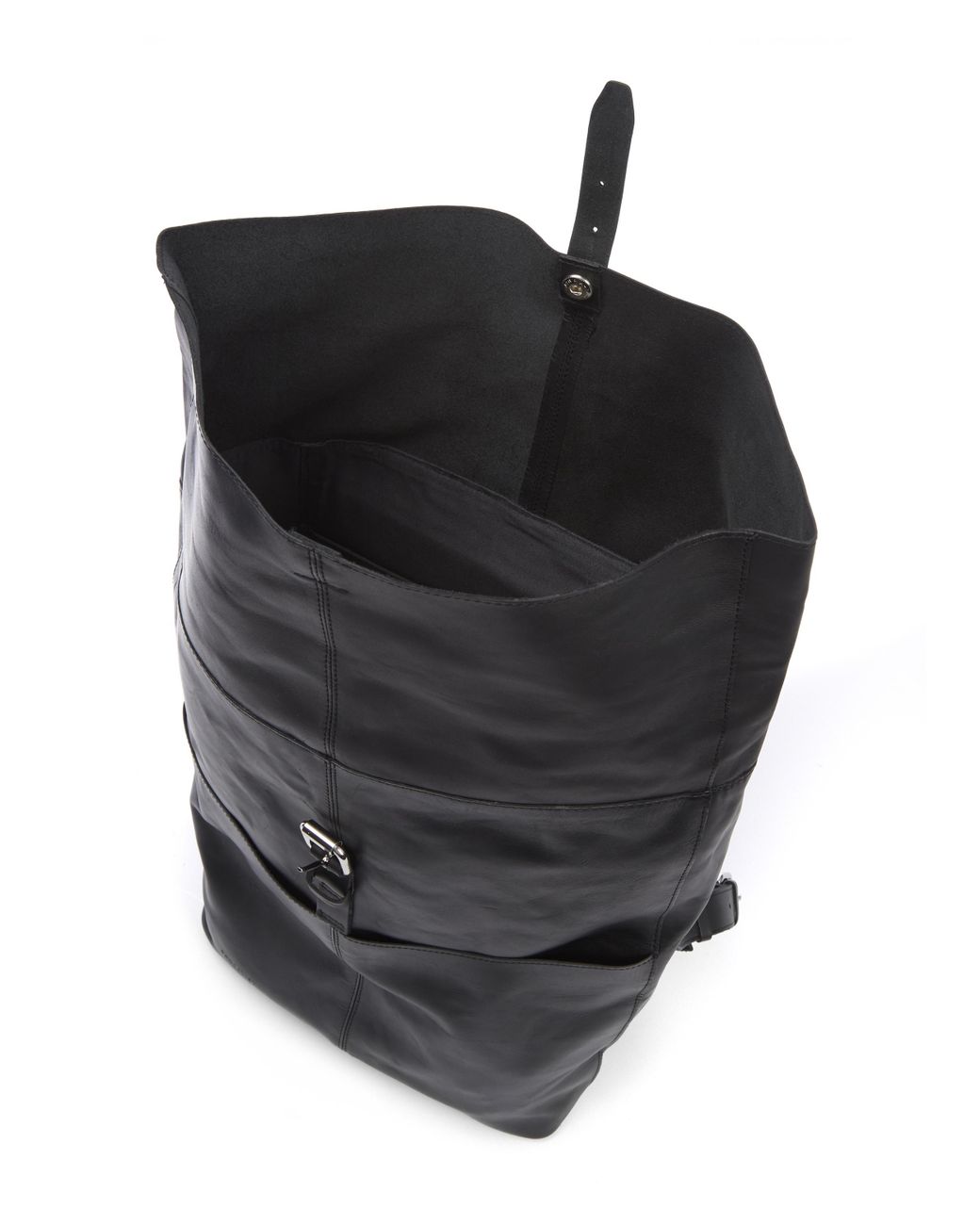 Sandqvist Antonia Leather Rolltop Backpack in Black for Men Lyst UK