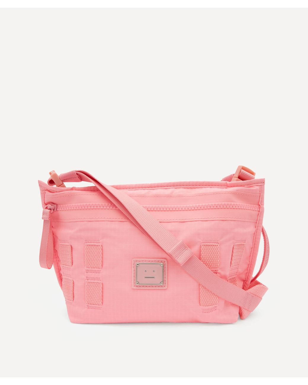 Acne Studios Logo Plaque Cross-body Bag in Bright Pink (Pink) | Lyst