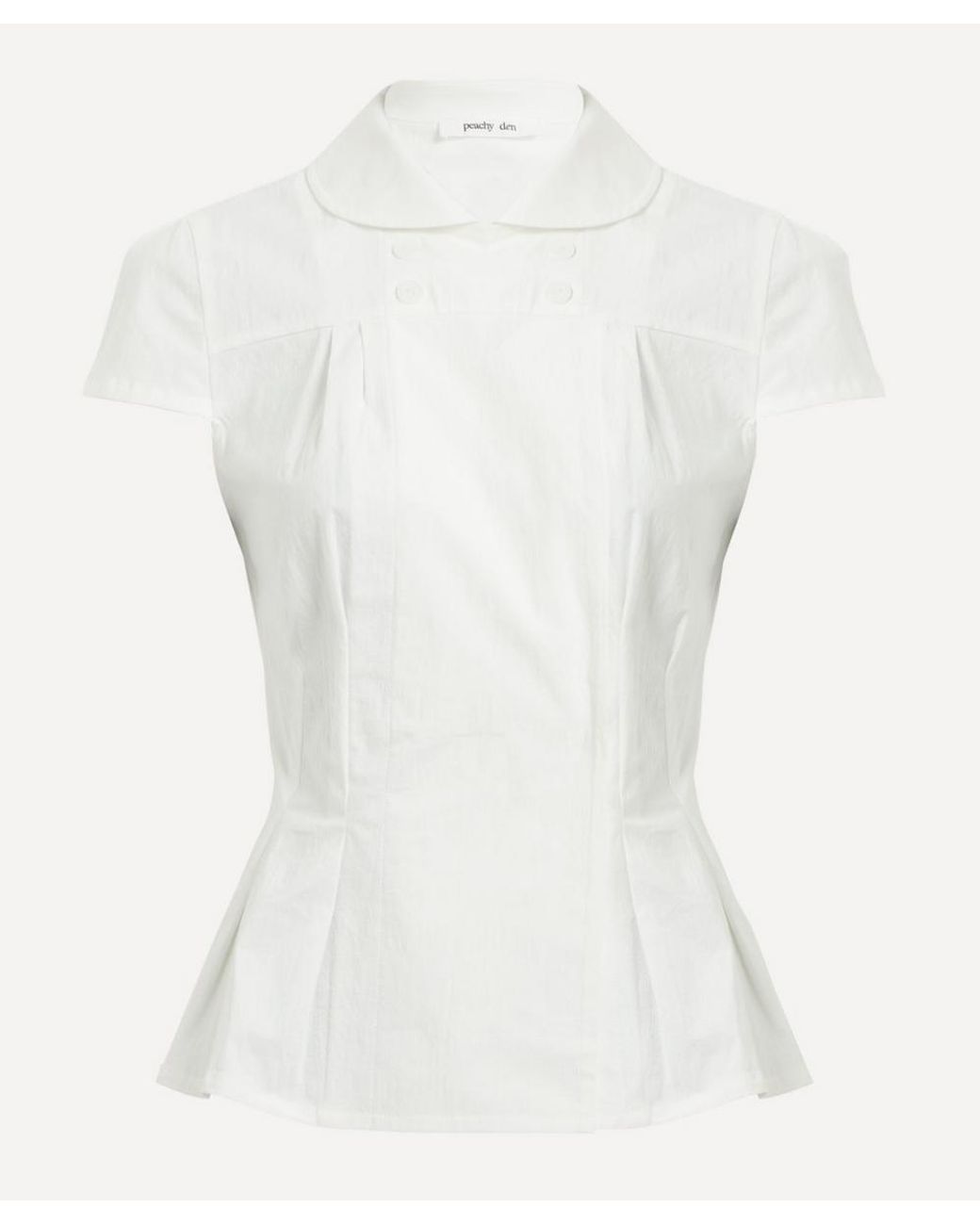 Peachy Den Missy Blouse in White | Lyst