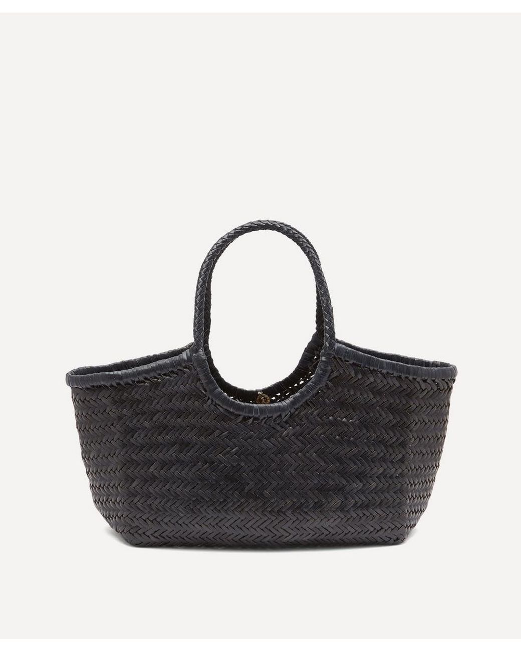 Dragon Diffusion Nantucket Woven Leather Tote Bag in Black | Lyst