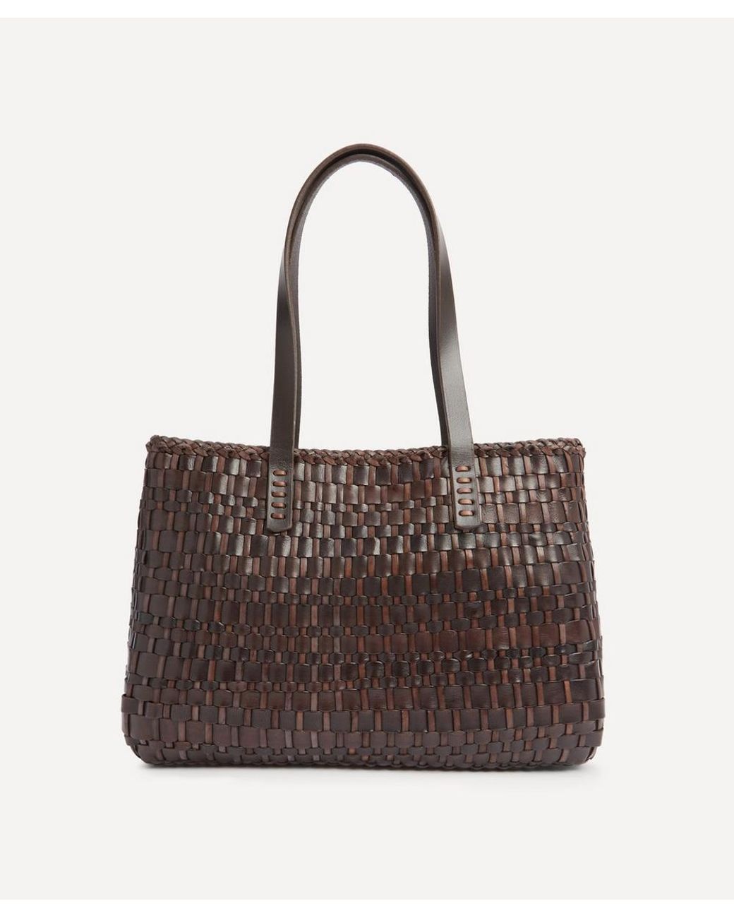 Dragon Diffusion Salvage Woven Leather Tote Bag in Brown | Lyst UK
