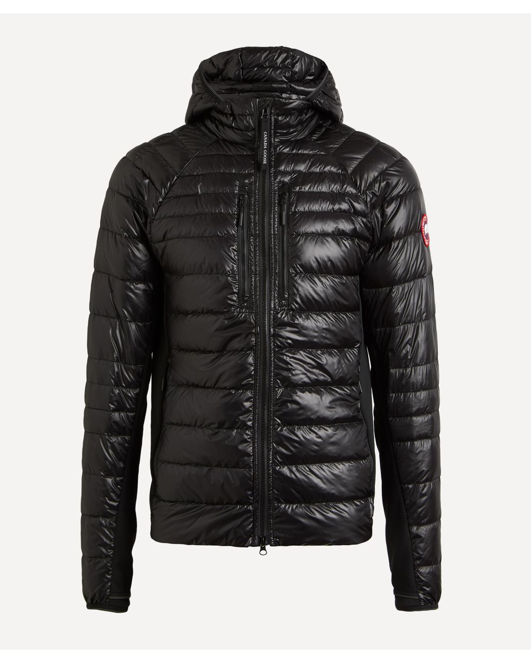 Canada Goose Hybridge Lite Tech Down Hooded Jacket in Black for Men Lyst