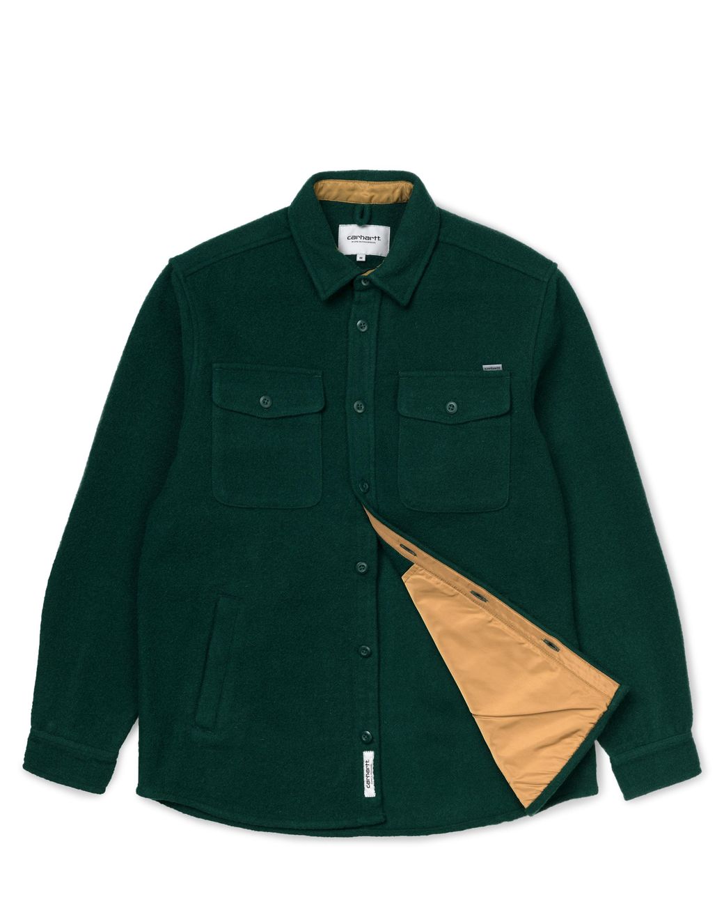 Carhartt WIP Milner Wool-blend Shirt Jacket in Dark Green (Green) for Men |  Lyst UK