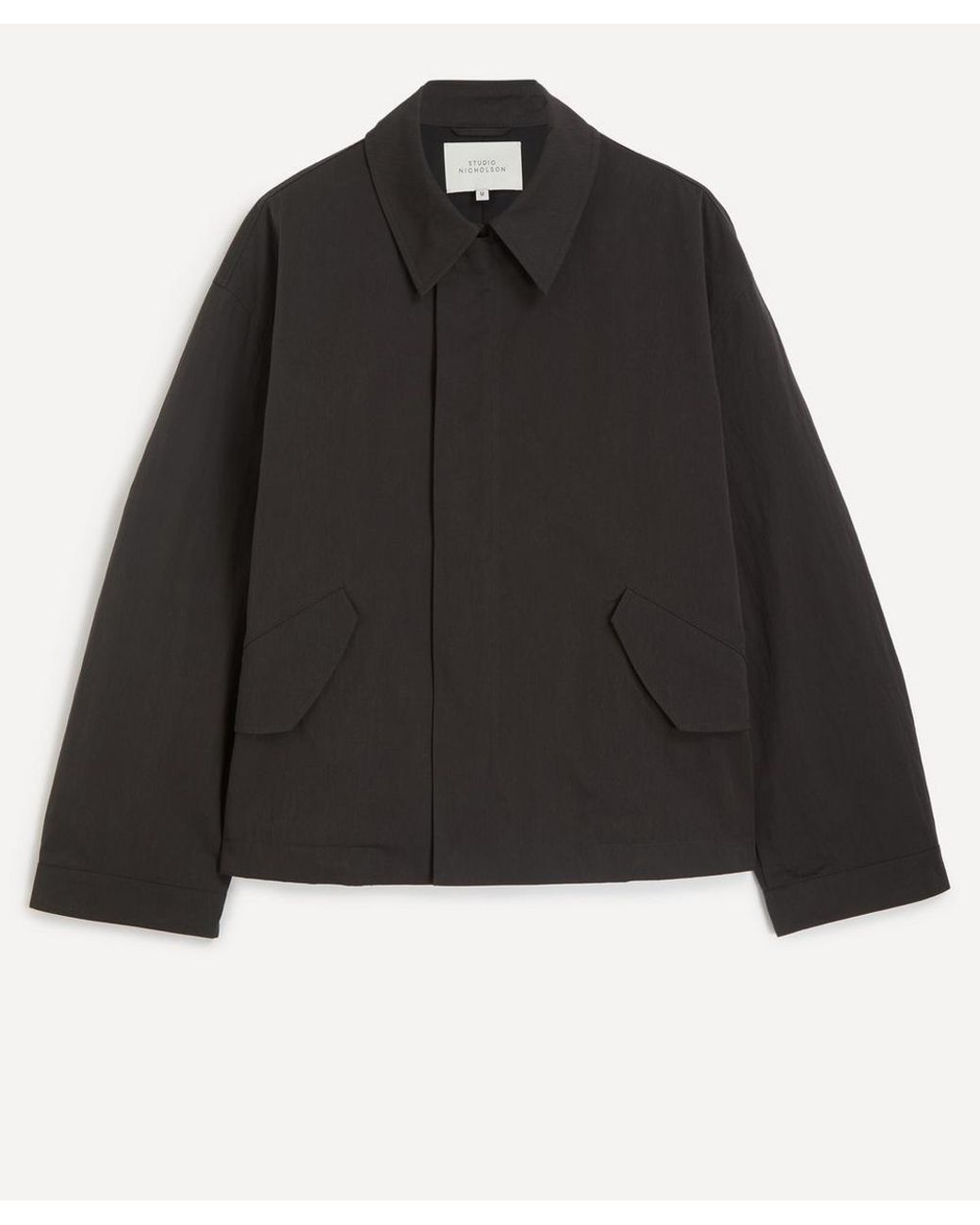 Studio Nicholson Point Collar Short Jacket in Black for Men | Lyst UK