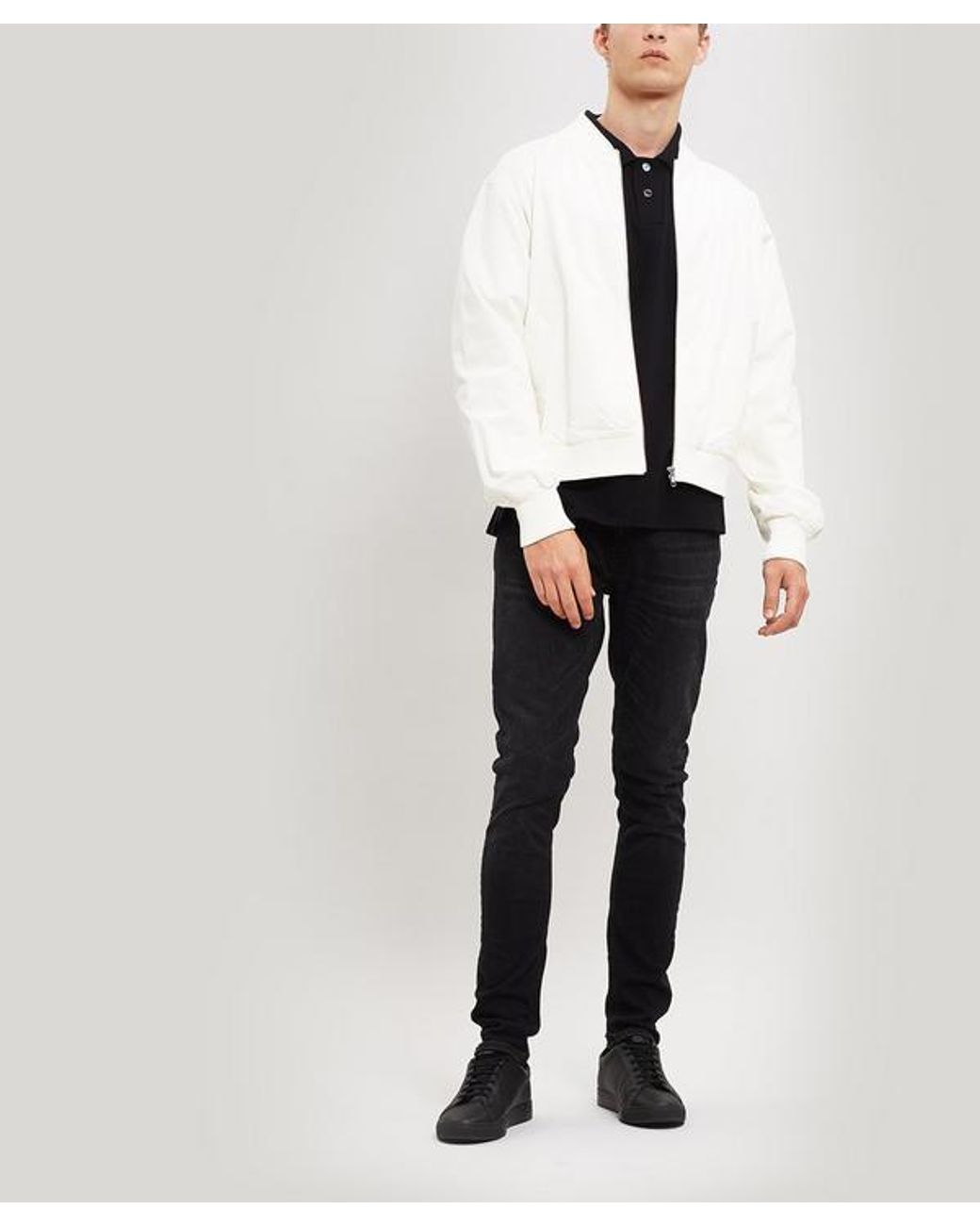 Fred Perry Margaret Howell Cotton Twill Bomber Jacket in White for Men |  Lyst