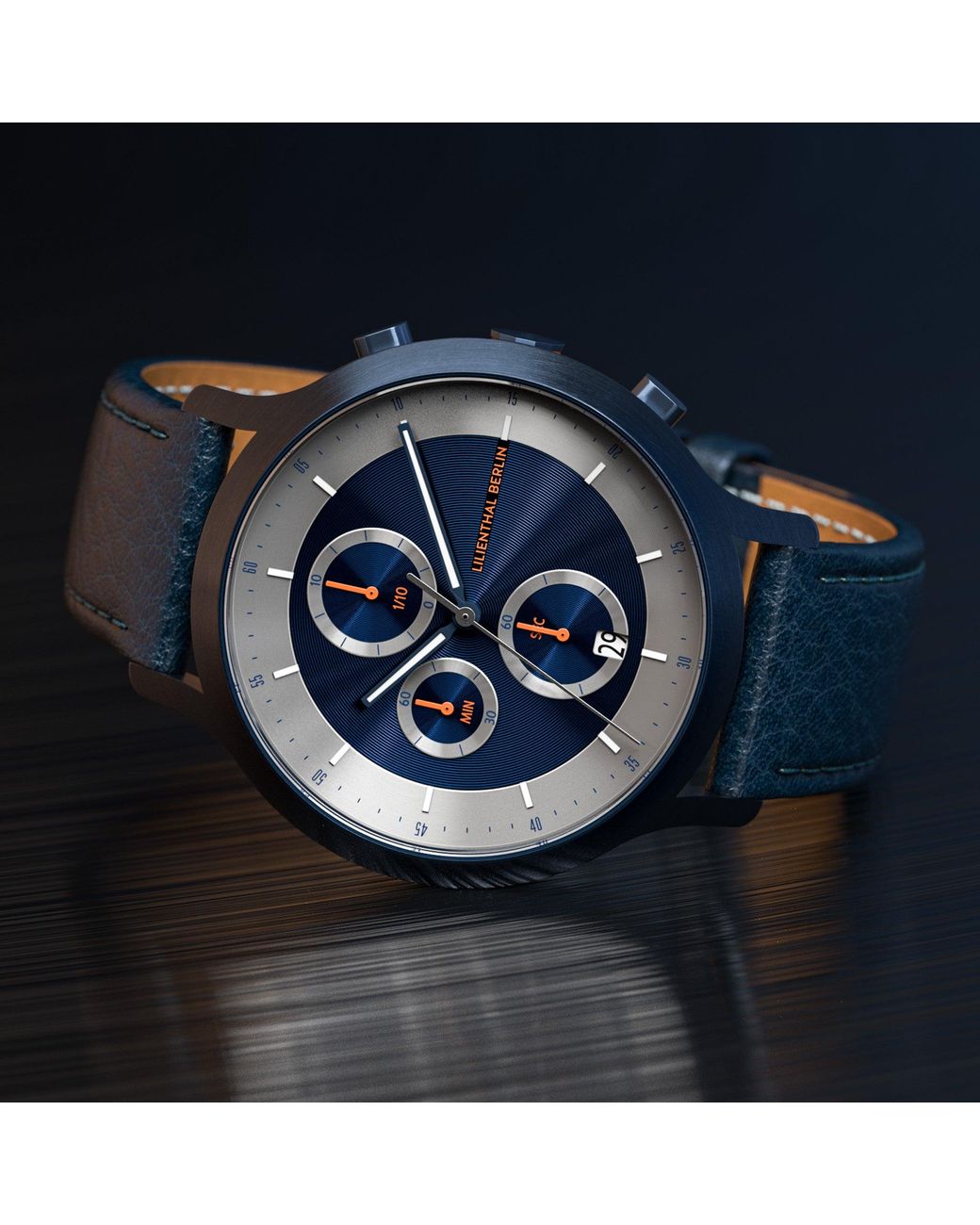Lilienthal Berlin Chronograph Lp – in Blue für Herren